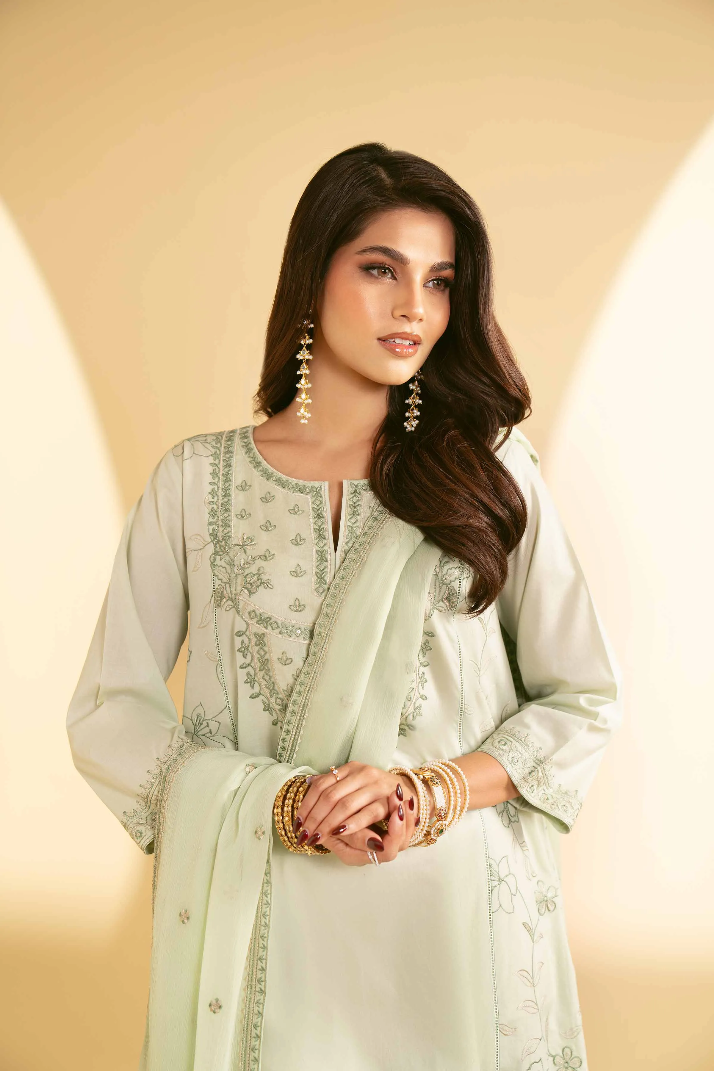 2 Piece - Embroidered Suit - KFE25-22