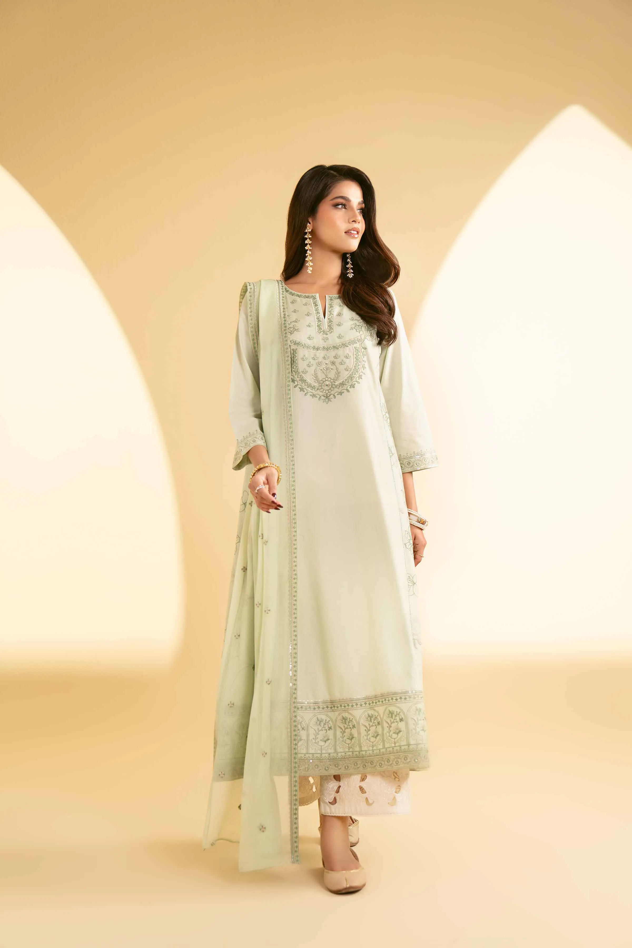 2 Piece - Embroidered Suit - KFE25-22