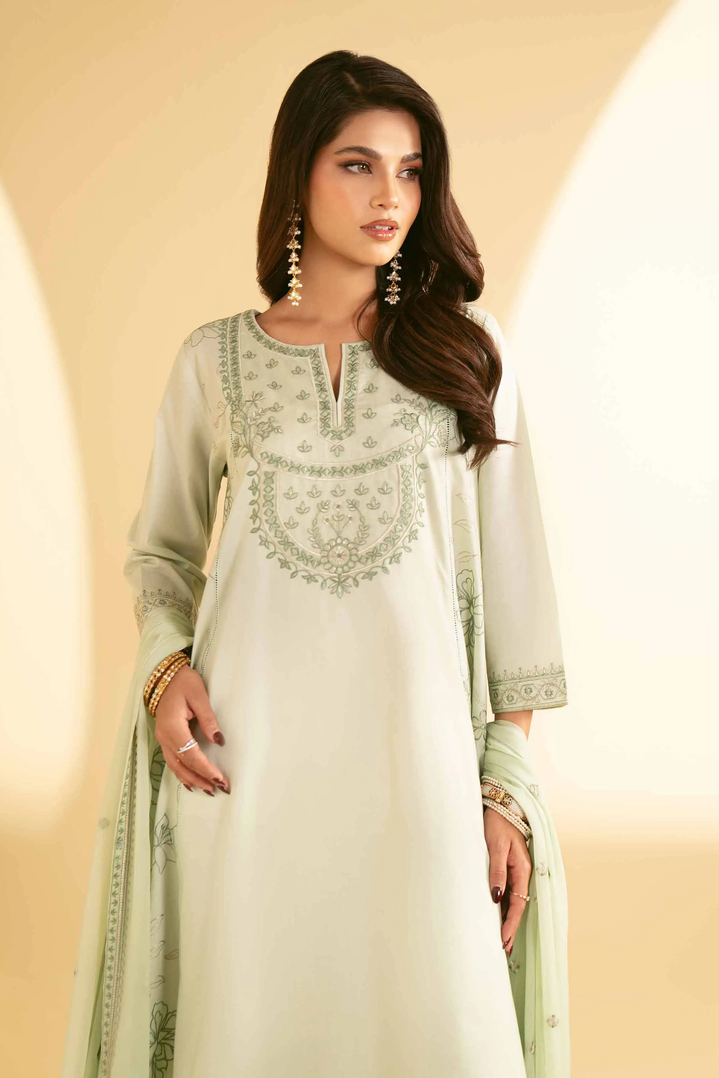 2 Piece - Embroidered Suit - KFE25-22