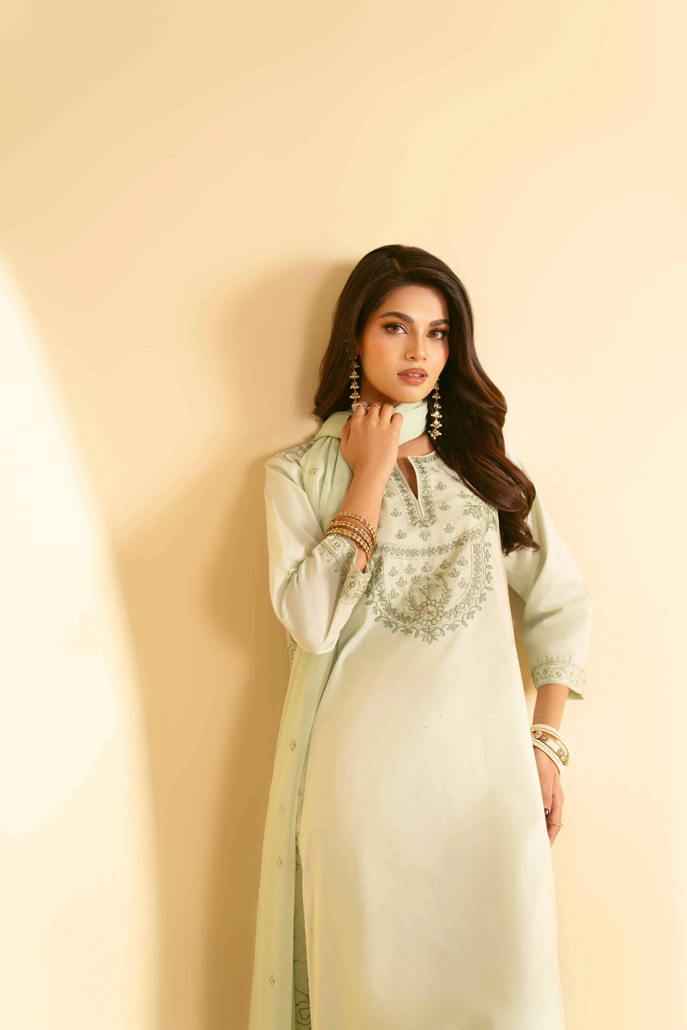 2 Piece - Embroidered Suit - KFE25-22