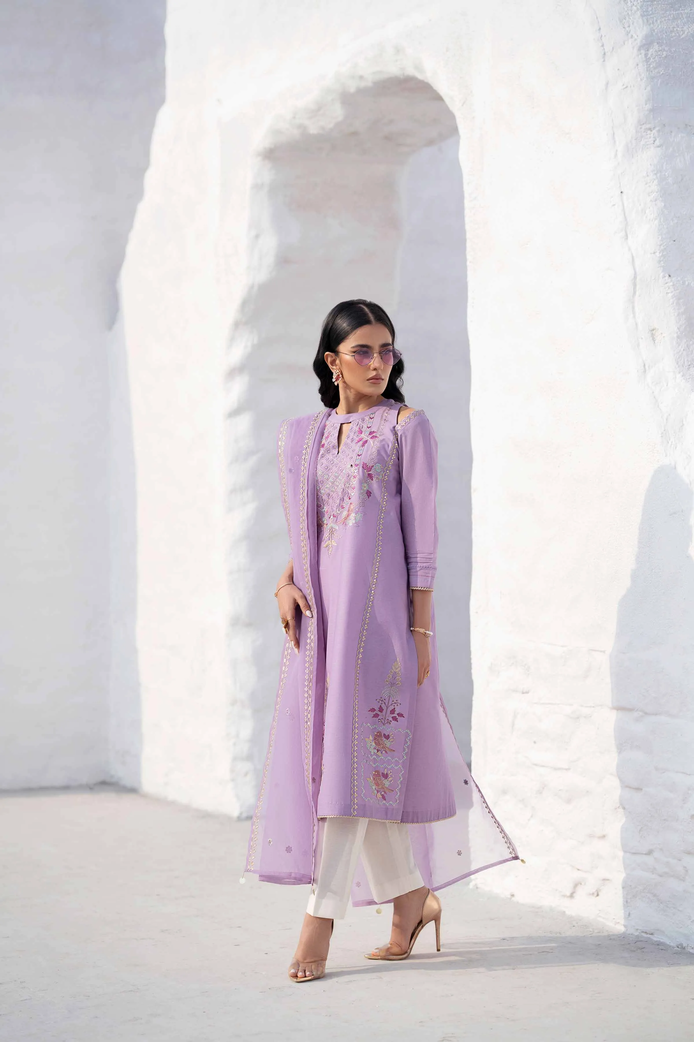 2 Piece - Embroidered Suit - KFS25-04