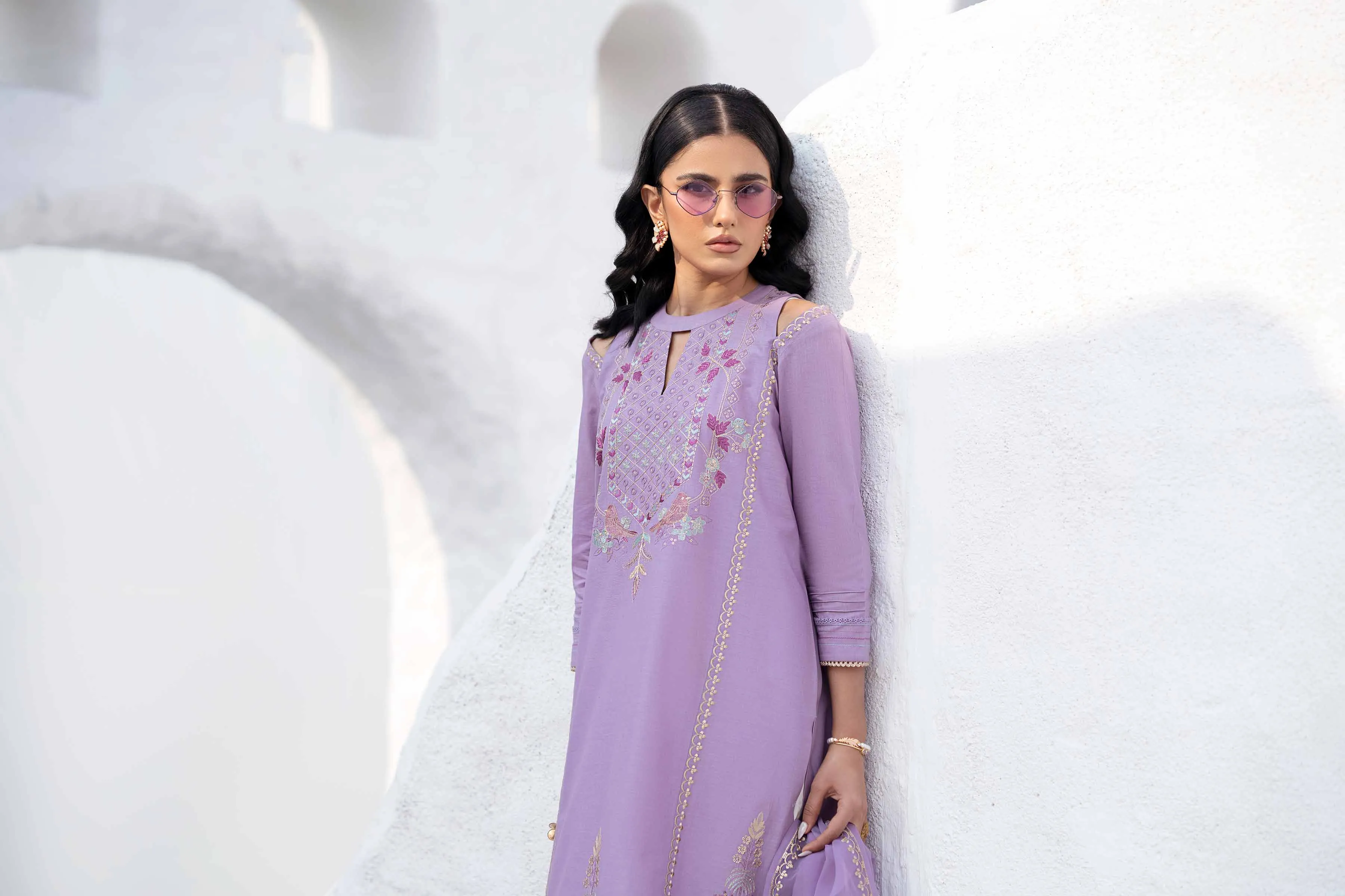 2 Piece - Embroidered Suit - KFS25-04