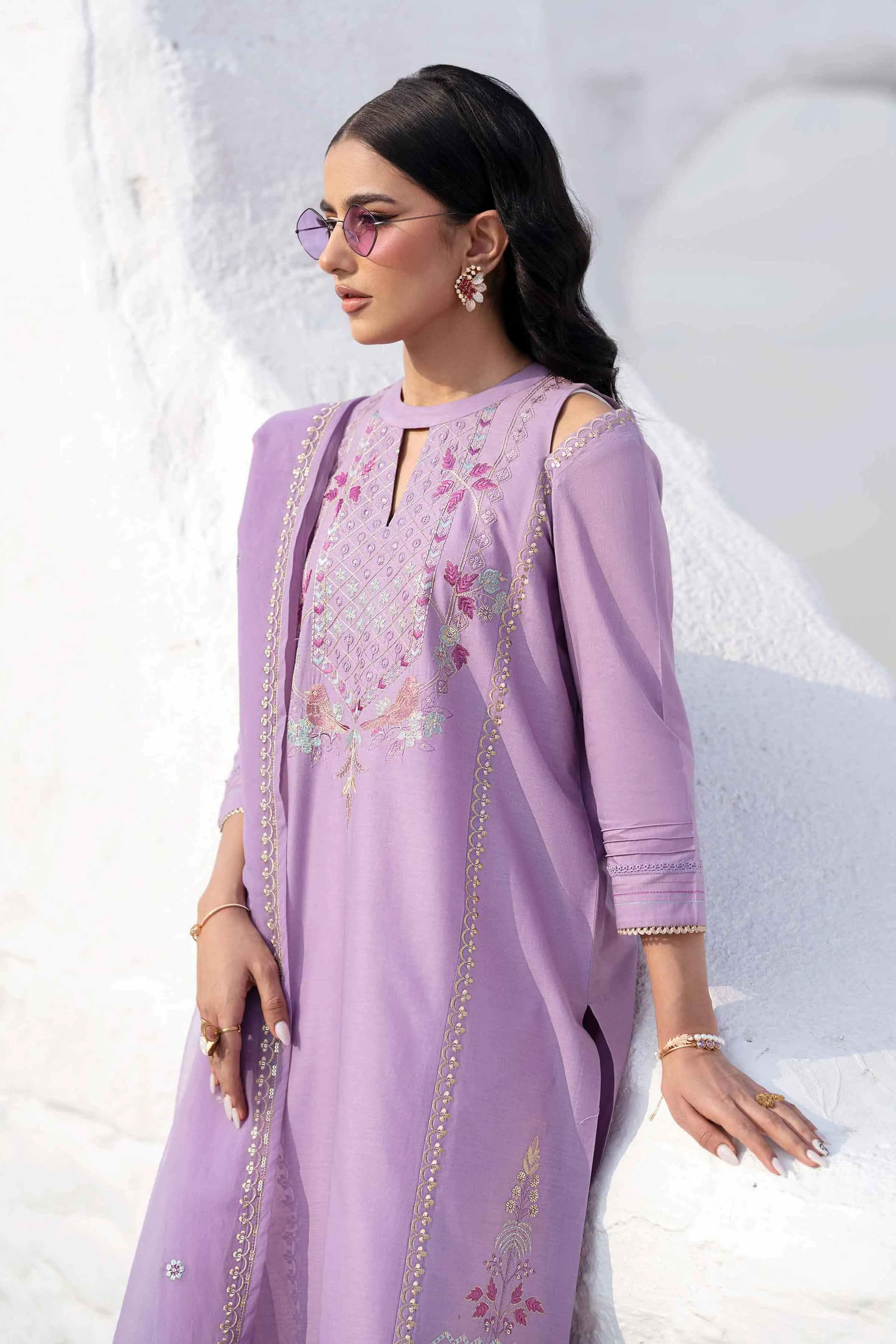 2 Piece - Embroidered Suit - KFS25-04