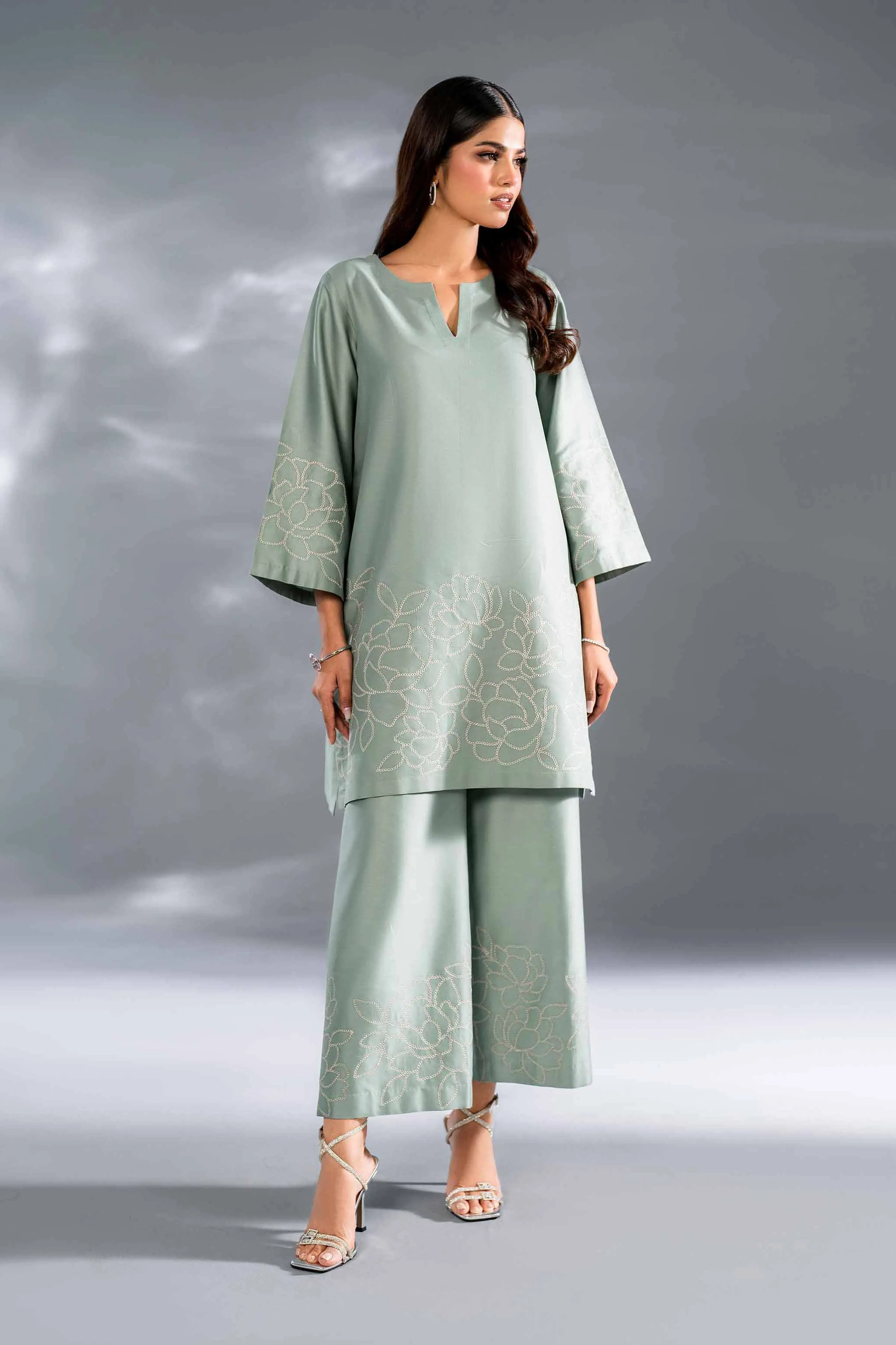 2 Piece - Embroidered Suit - KFW24-112