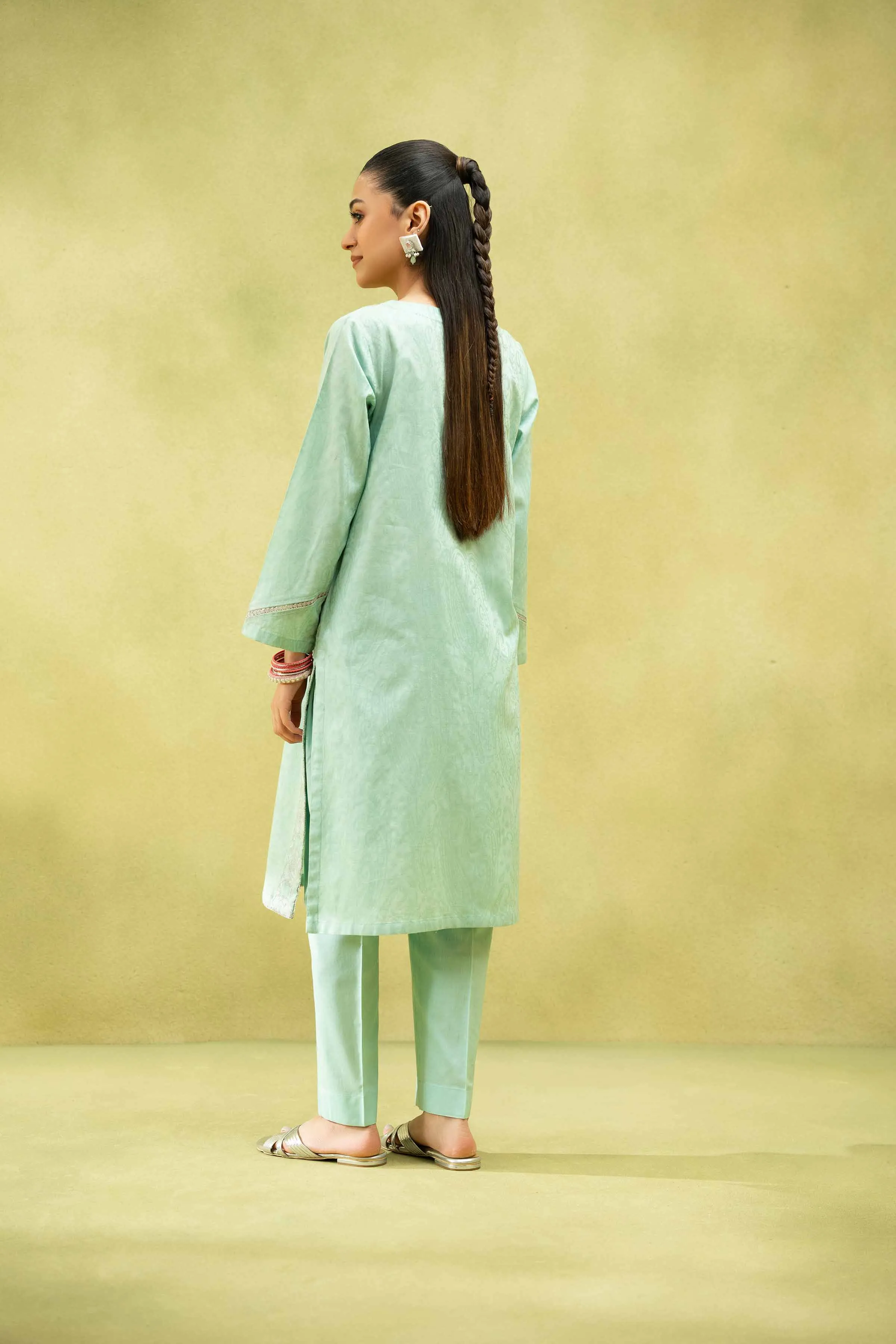 2 Piece - Embroidered Suit - PS25-34