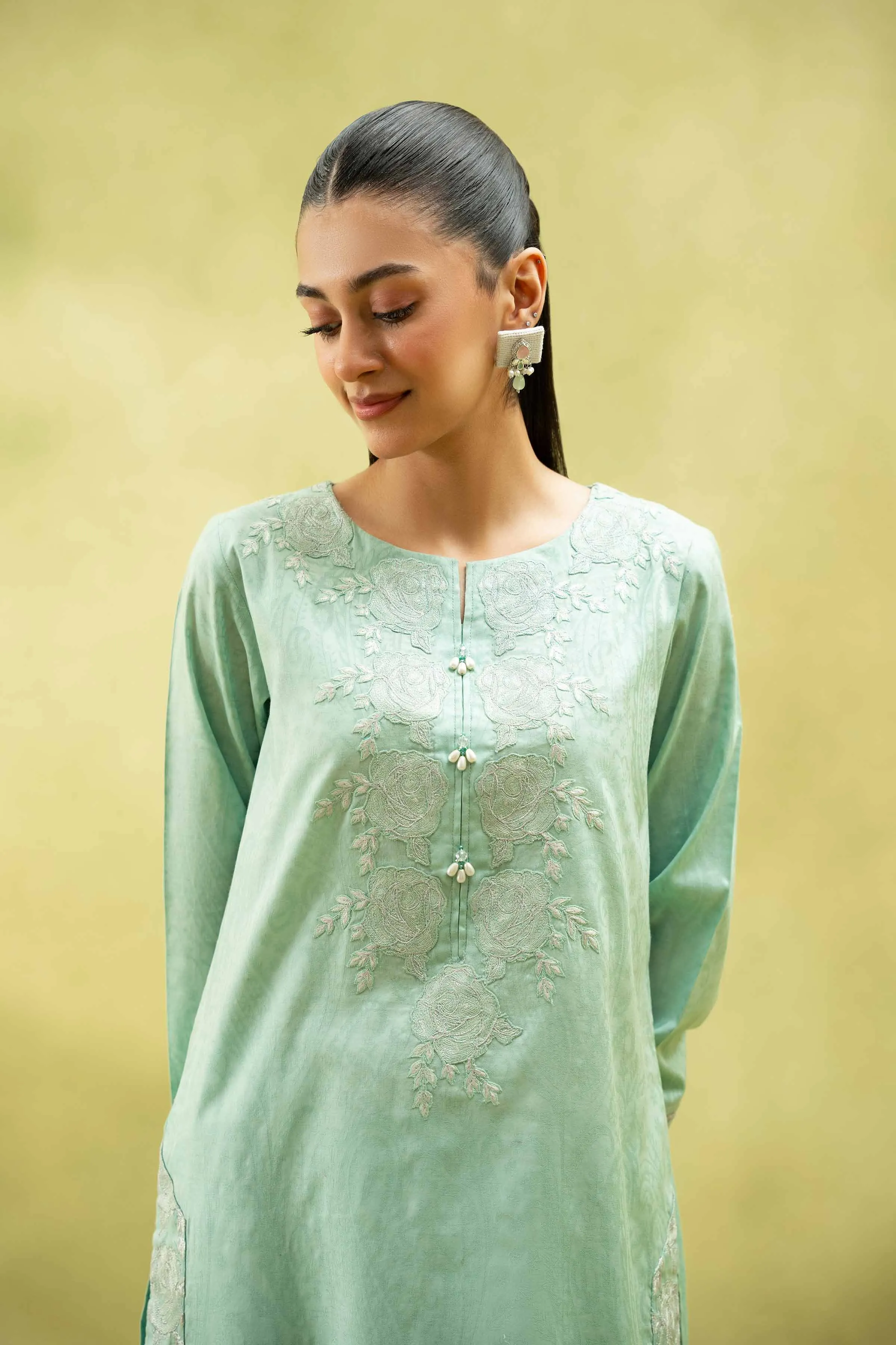 2 Piece - Embroidered Suit - PS25-34