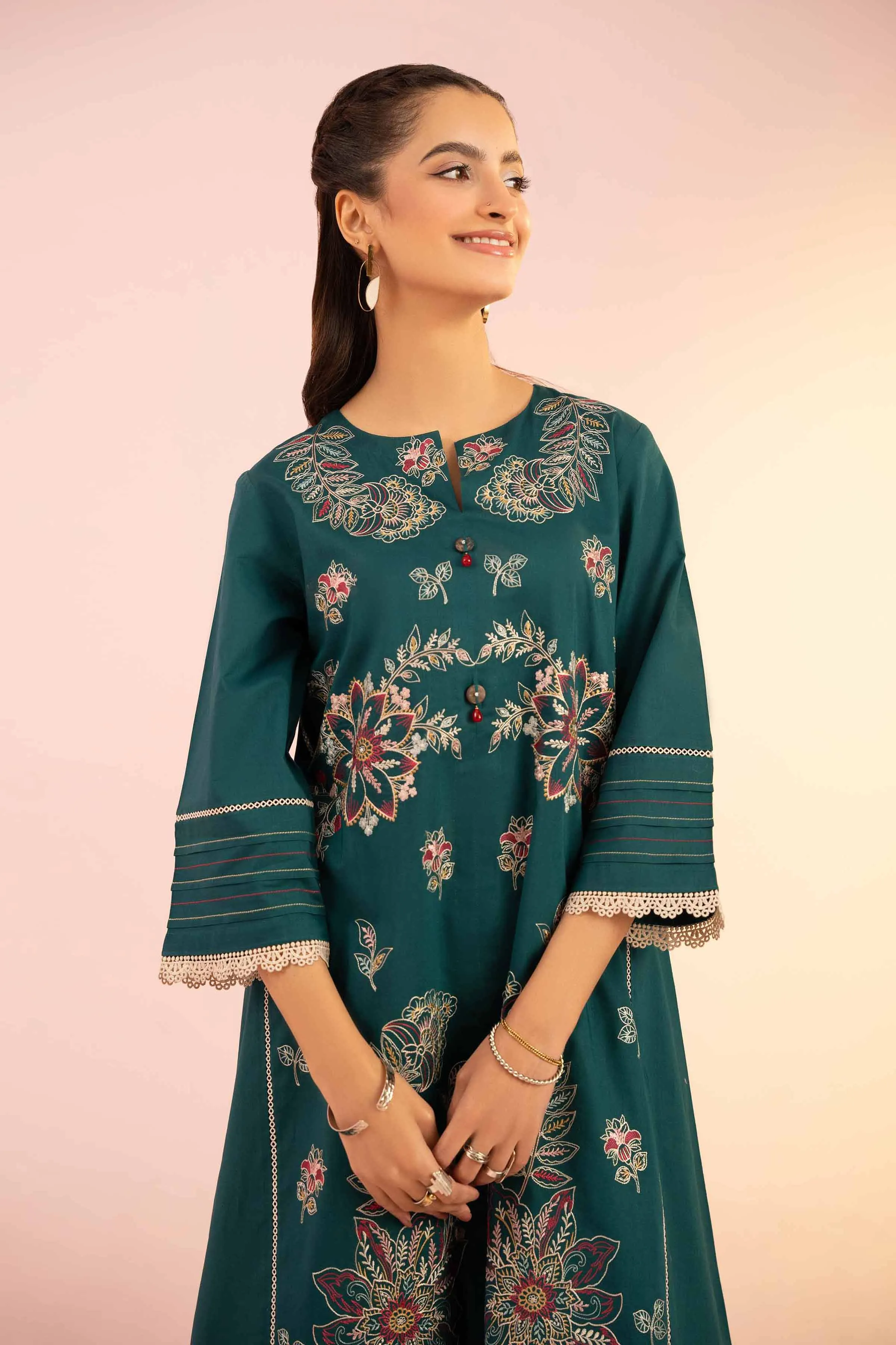 2 Piece - Embroidered Suit - PS25-39