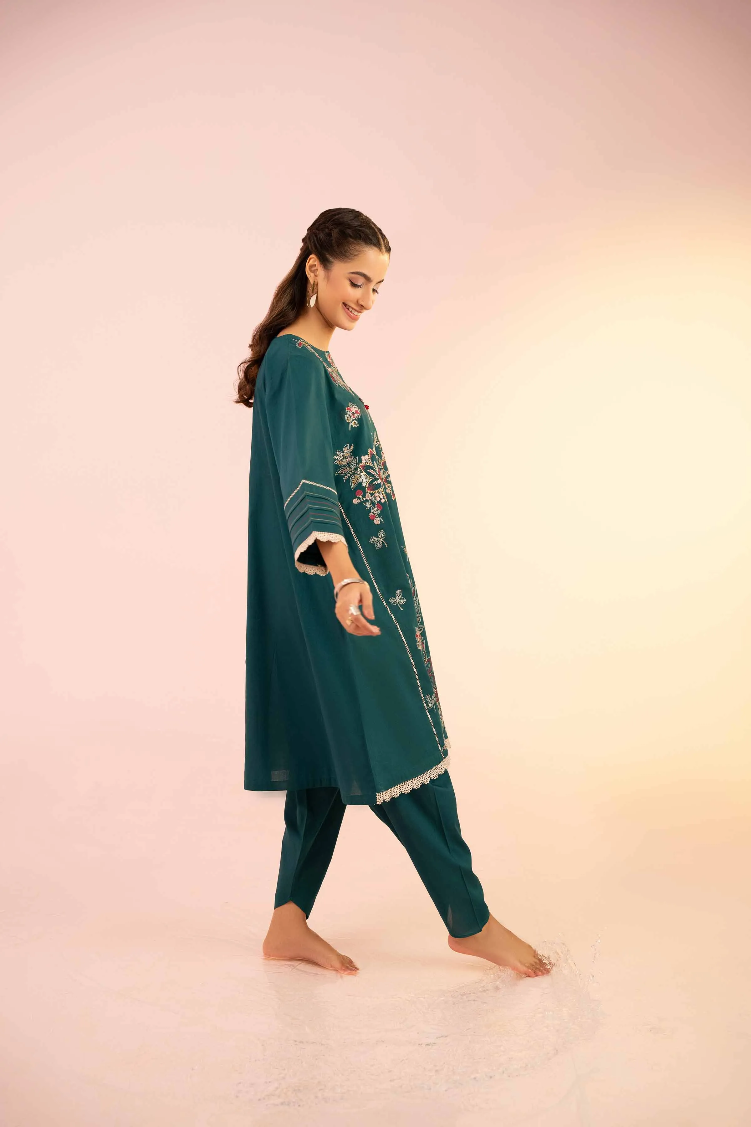 2 Piece - Embroidered Suit - PS25-39