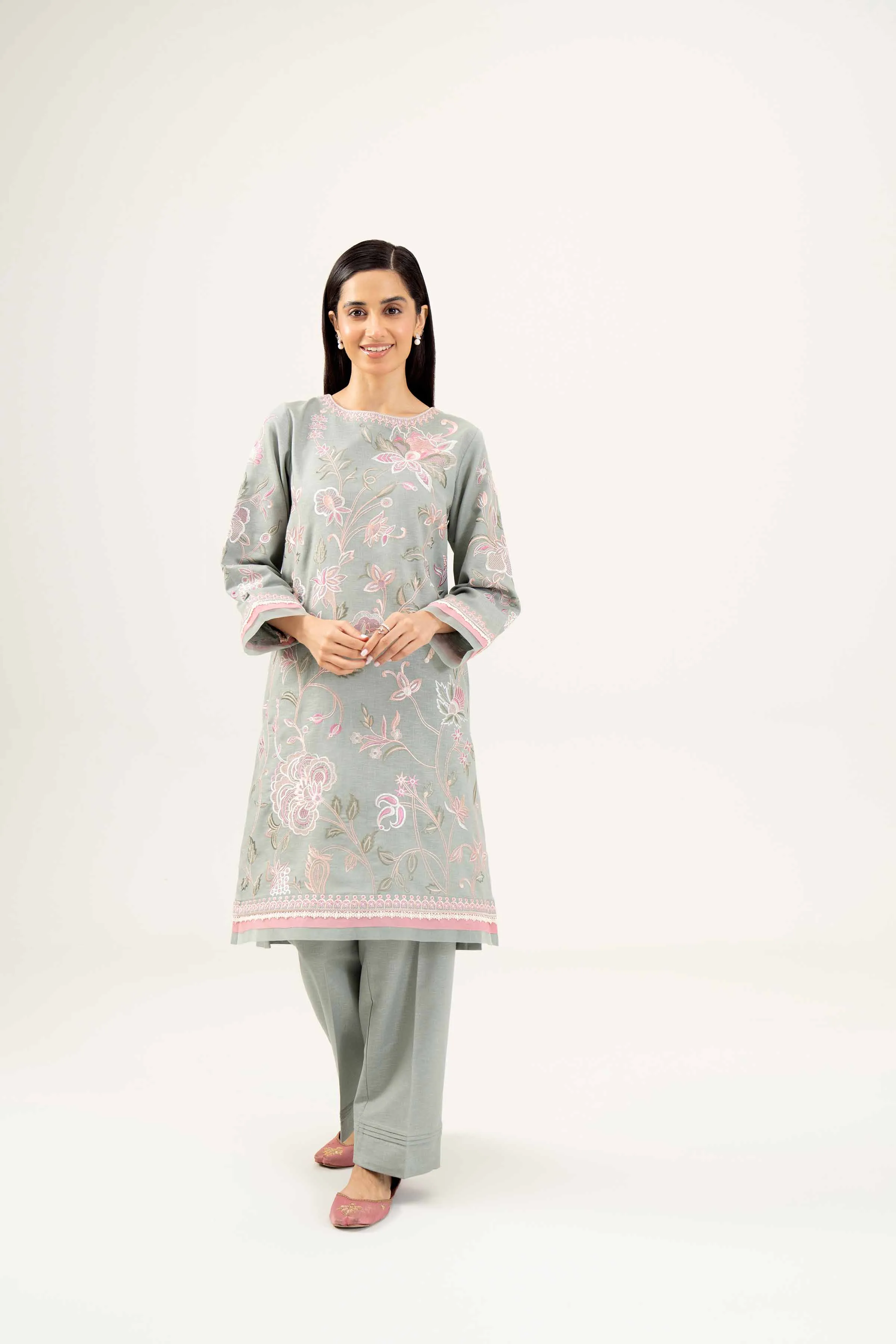 2 Piece - Embroidered Suit - PW24-108