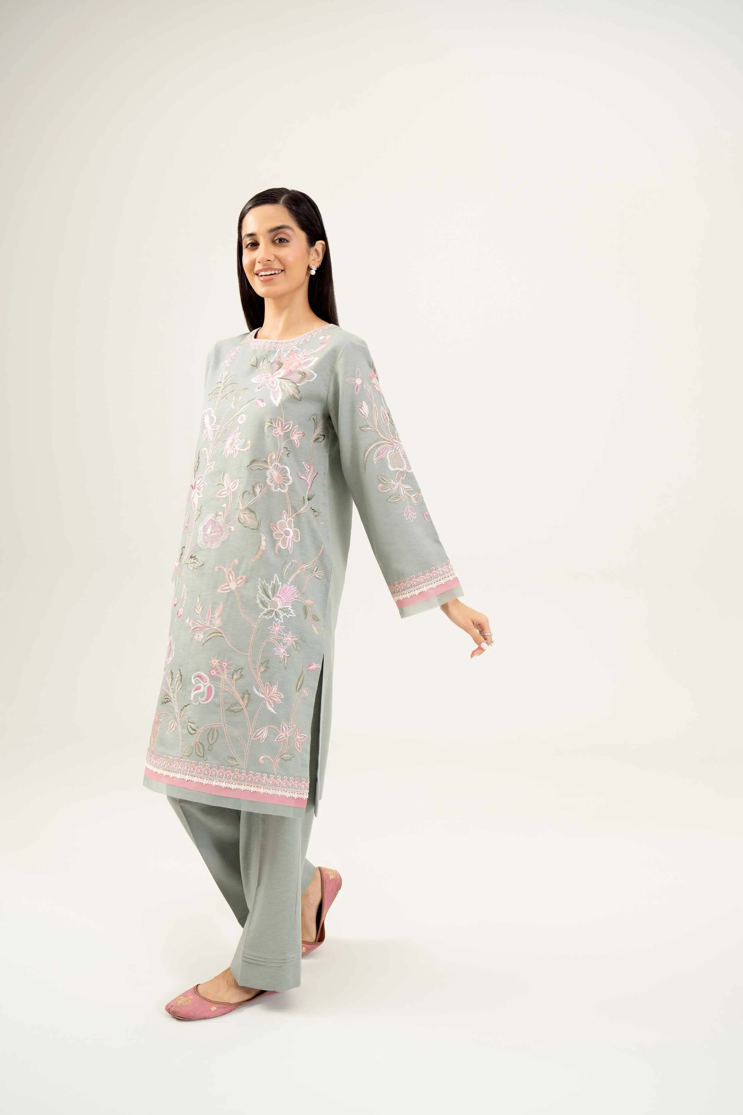 2 Piece - Embroidered Suit - PW24-108