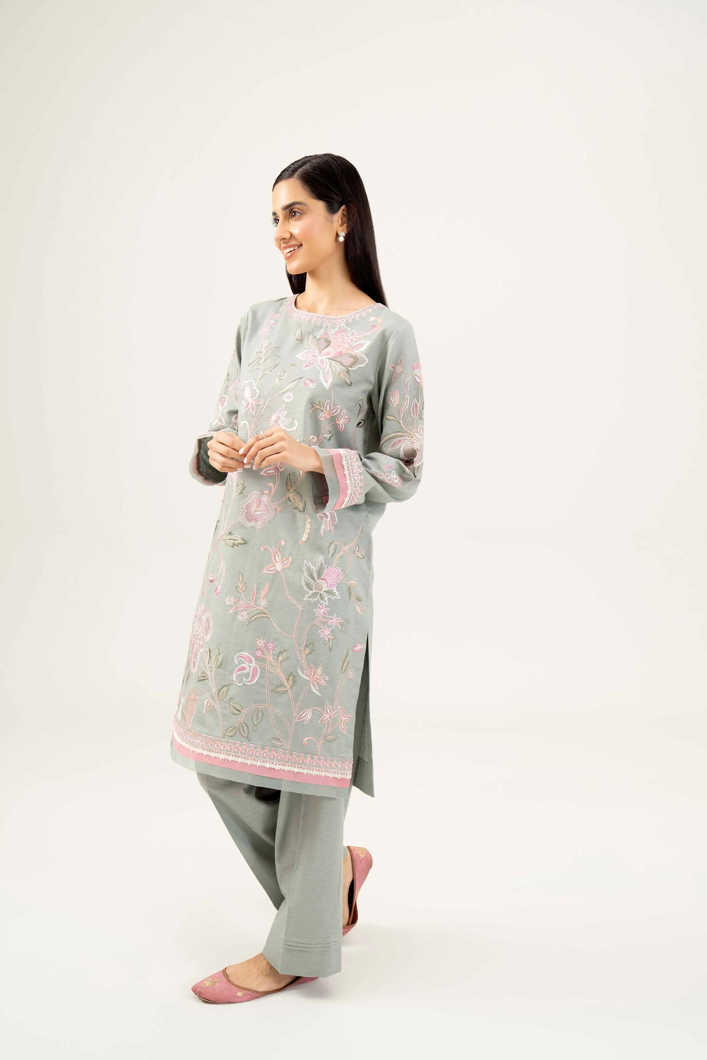 2 Piece - Embroidered Suit - PW24-108