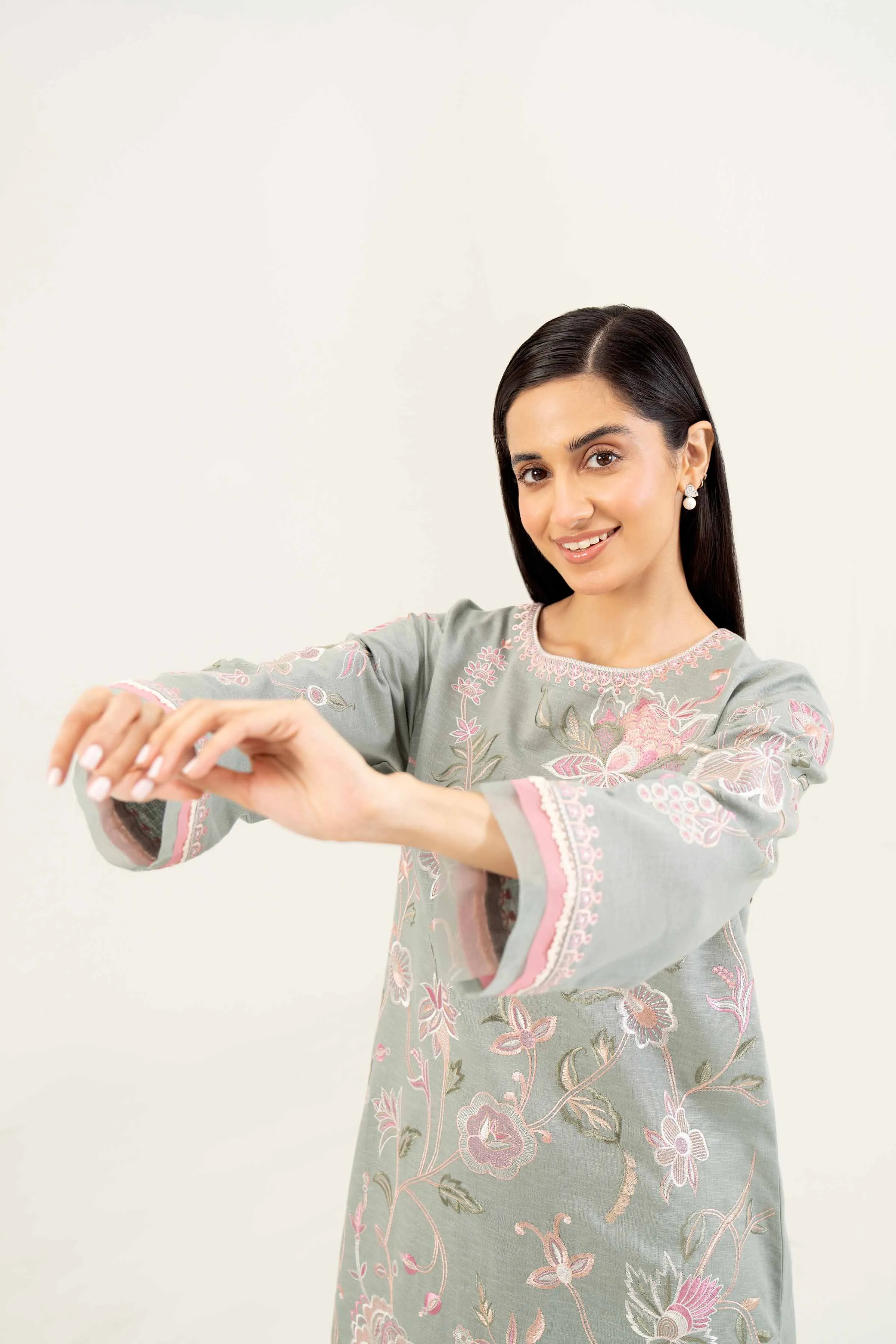 2 Piece - Embroidered Suit - PW24-108