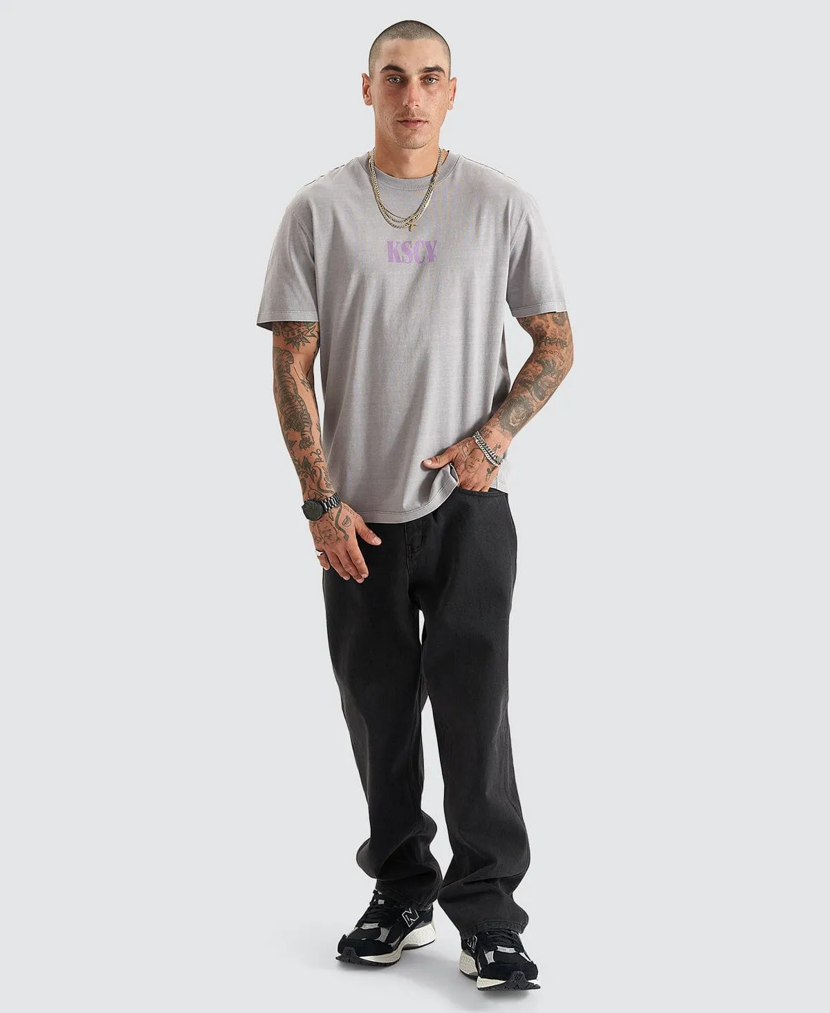 Anahem Relaxed Tee Pigment Frost Grey