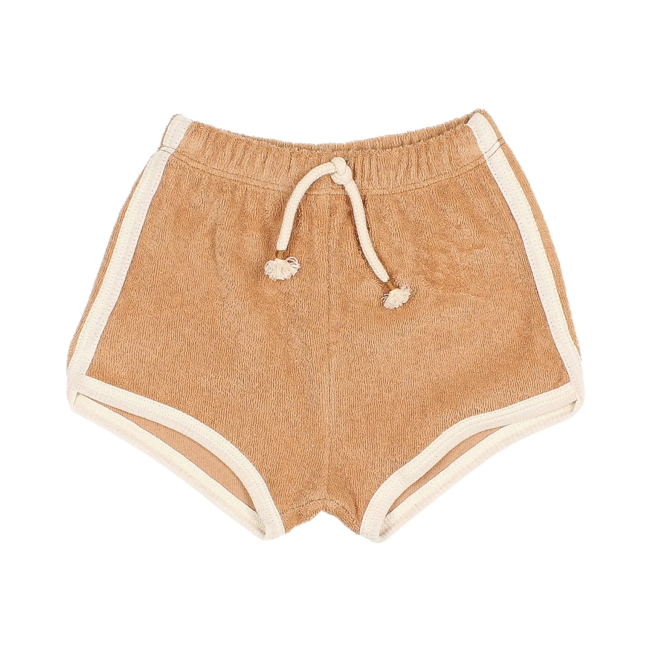 Baby Terry Cloth Shorts in Caramel
