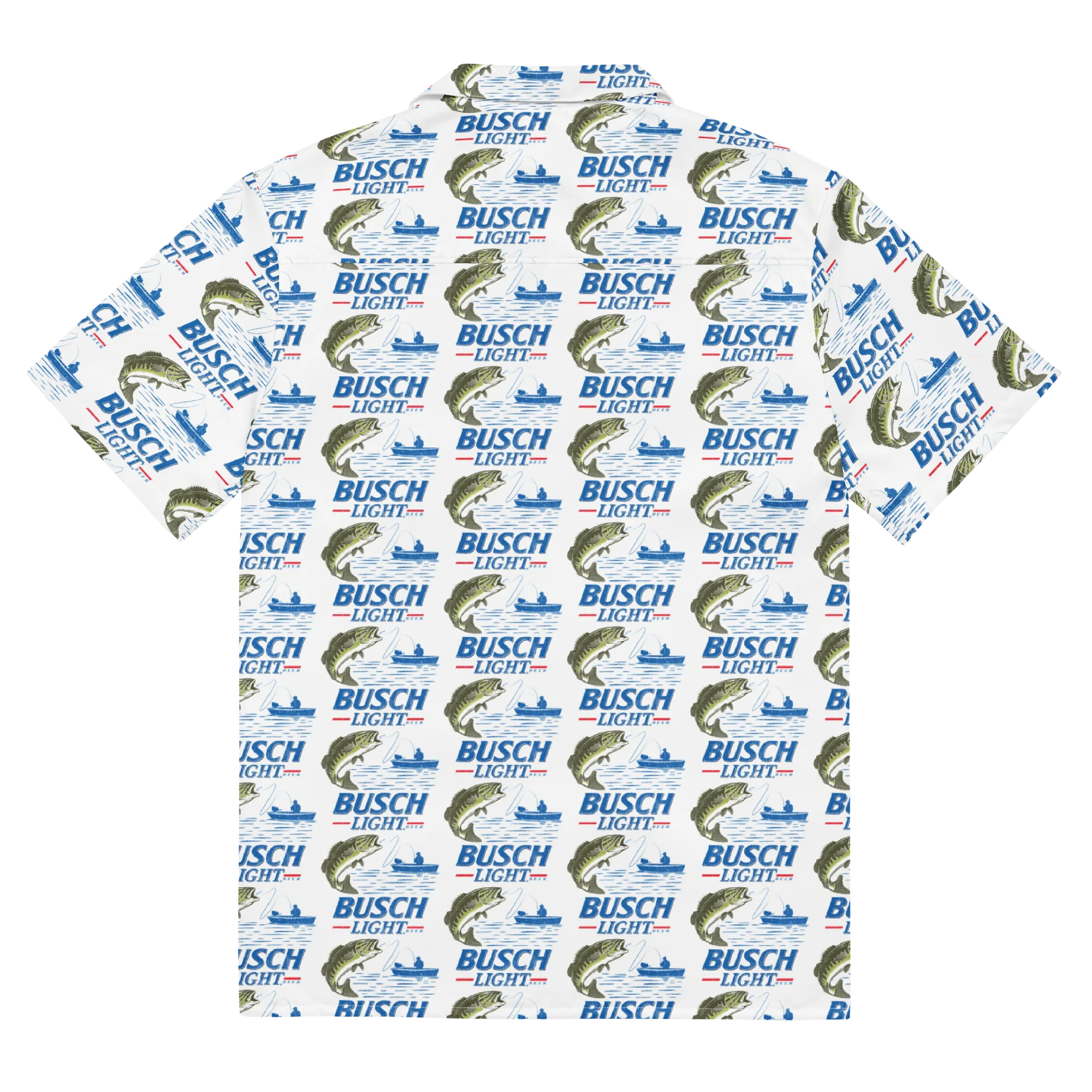 Busch Light Retro Fishing Button Down Shirt