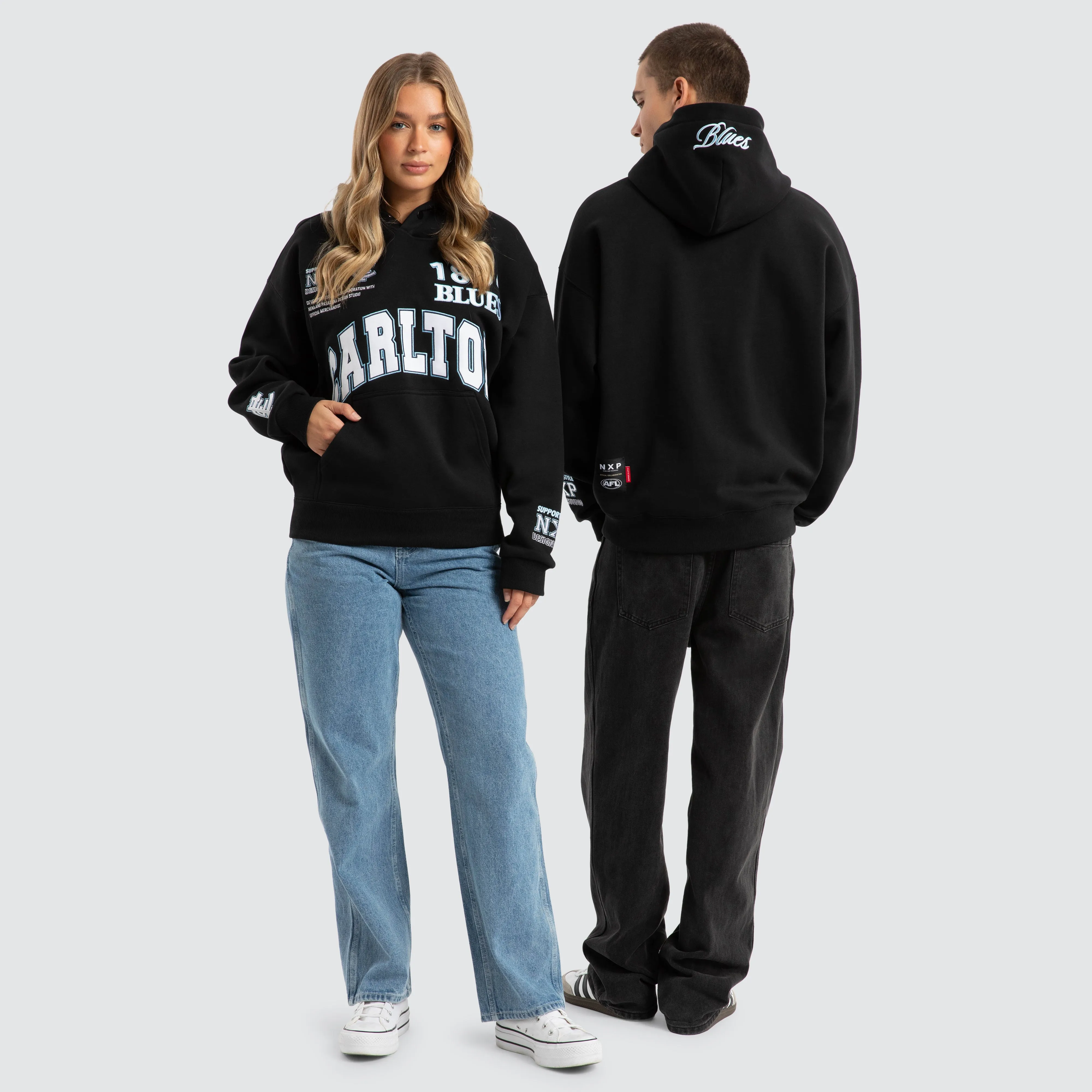 Carlton Blues AFL Academy  Hoodie Jet Black