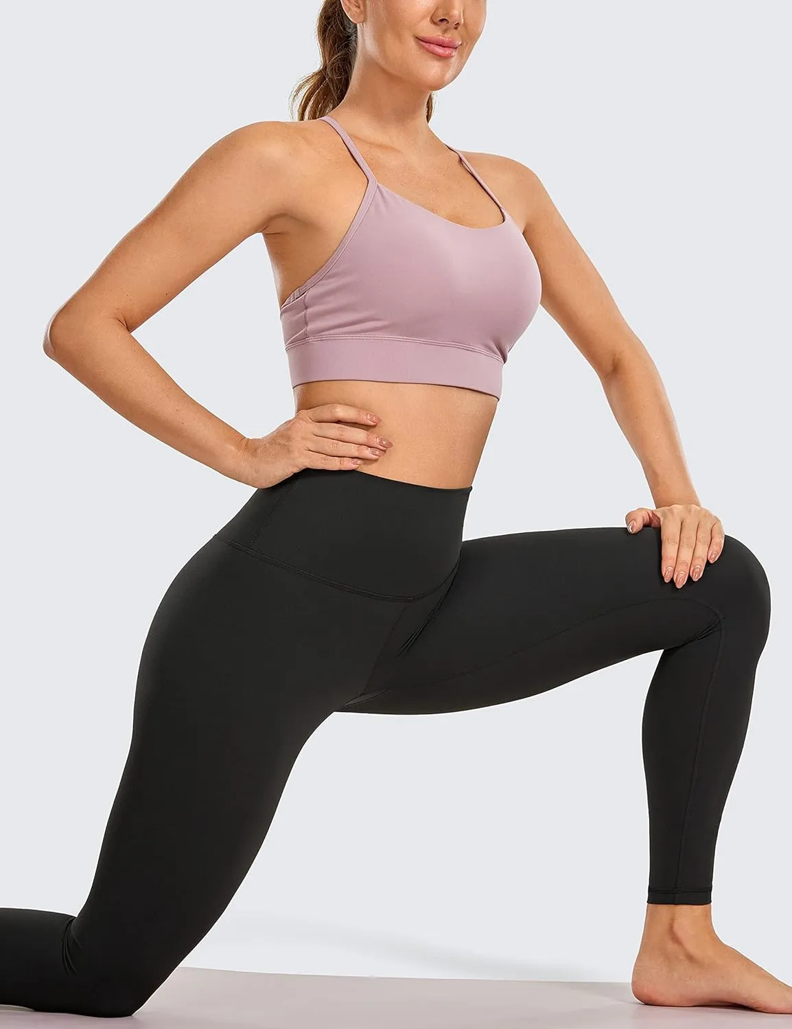 CRZ YOGA Butterluxe Womens Workout Leggings 26.5''- Full Length High Waisted Yoga Pants Buttery Soft Athletic Gym Lounge