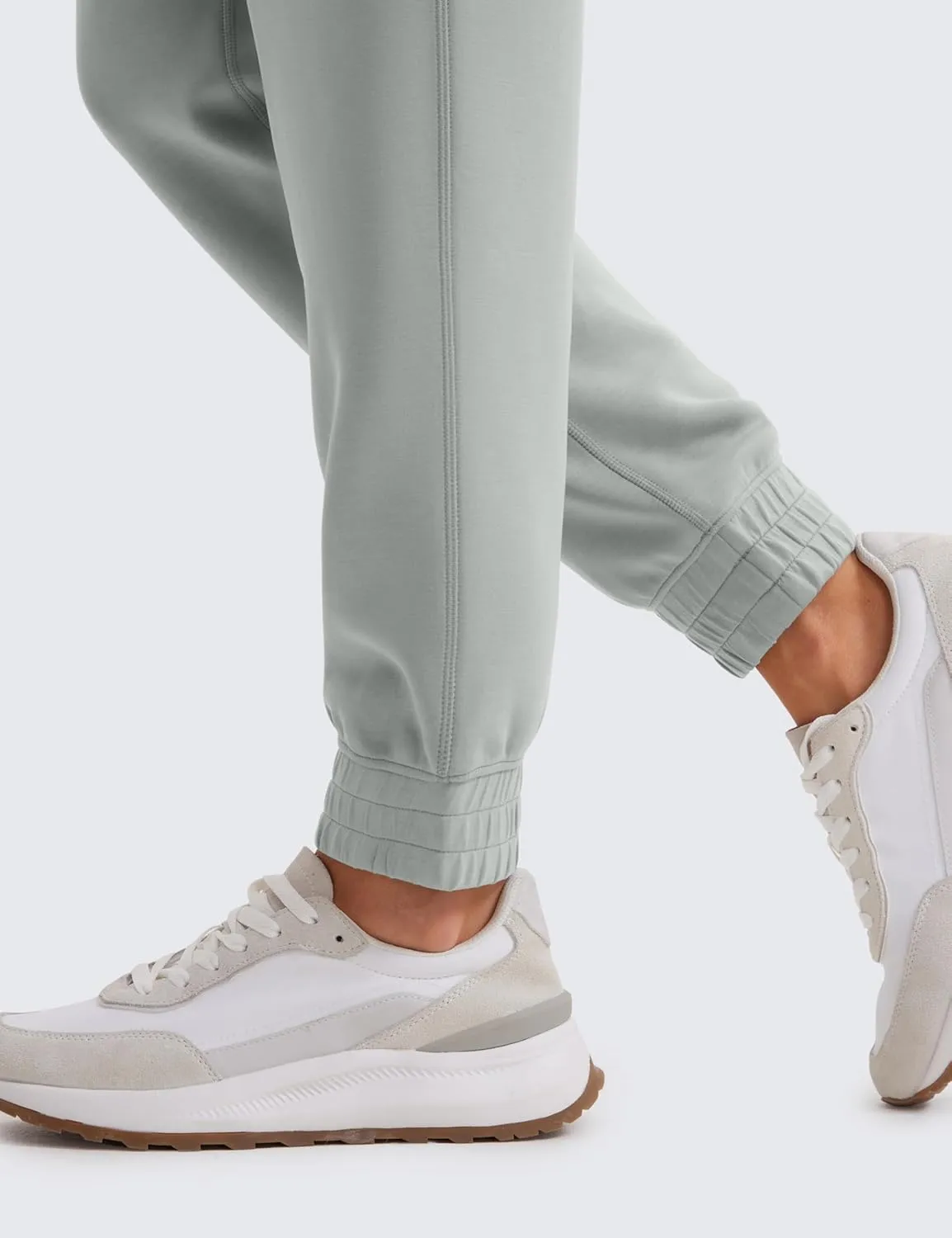 CRZ YOGA SoftAura Sweatpants Women Modal Joggers High Waisted Lounge Travel Casual Sweat Pants with Pockets Cinch Bottom