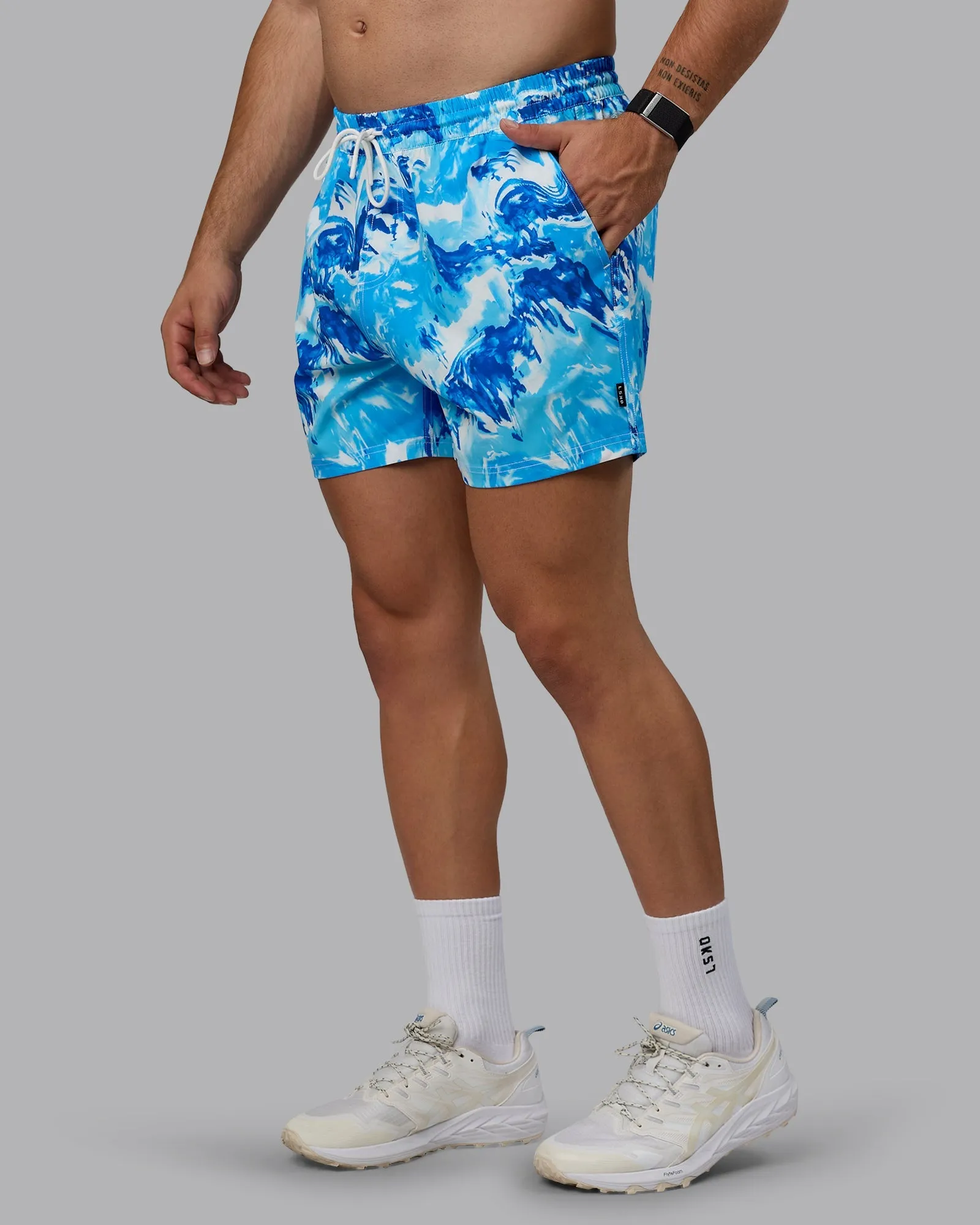 Daily 5" Swim Shorts - React Blue-Cockatoo