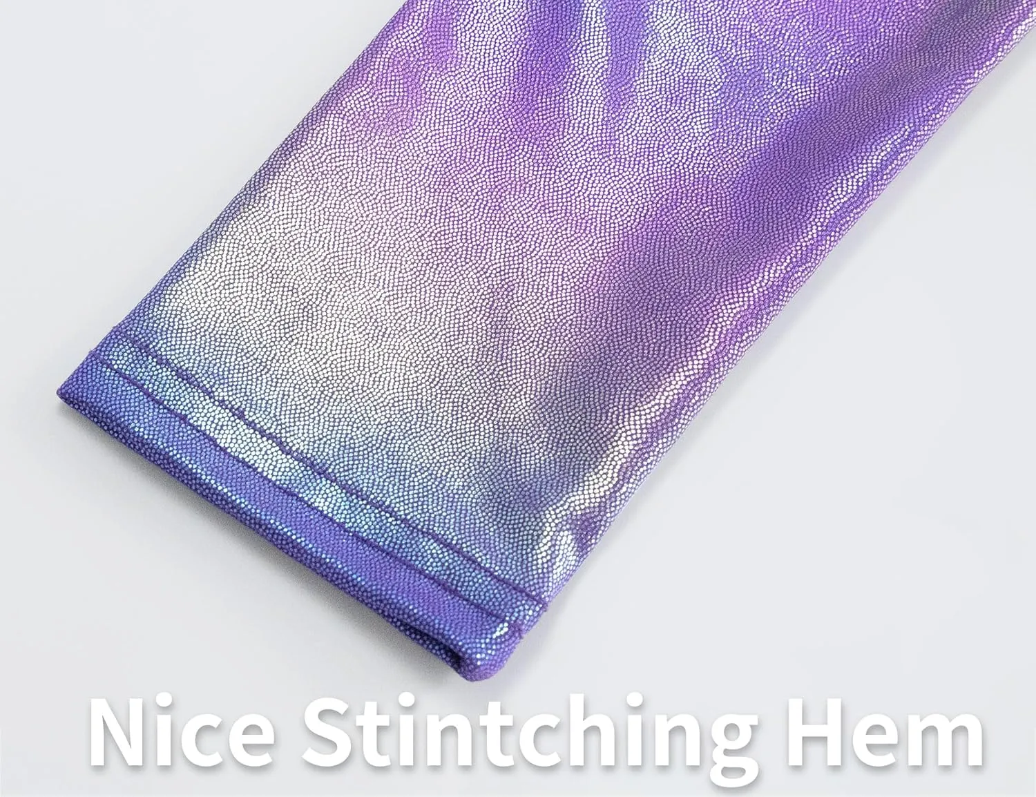 Gnainach Girls Metallic Leggings High Waisted Kids Yoga Pants Stretch Shiny Running Dance Tights for Teen School Workout