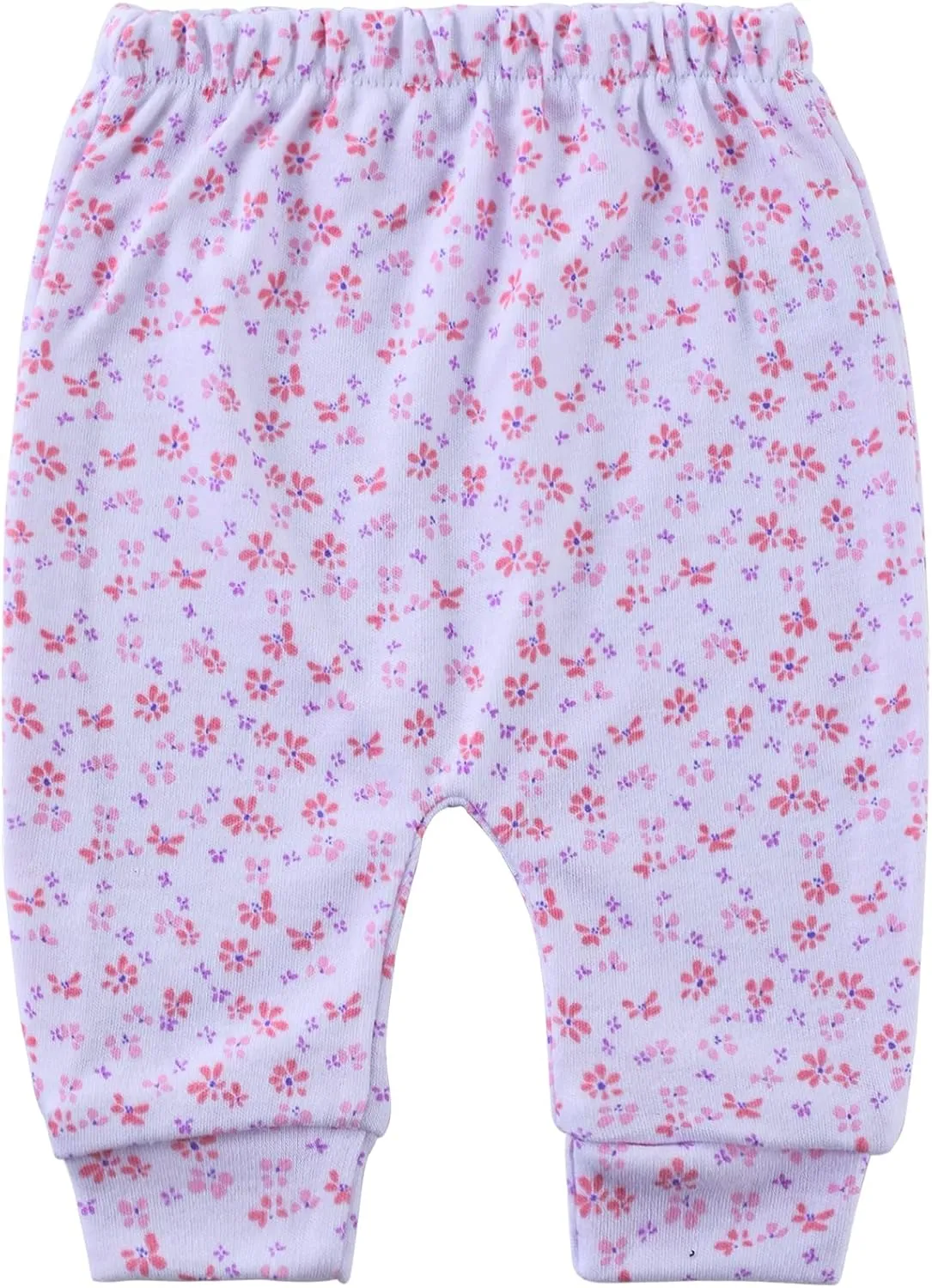 Hakochia Soft and Comfy 100% Cotton Baby Pants for Baby Boys and Girls with Ample Diaper Room 0-12 Months