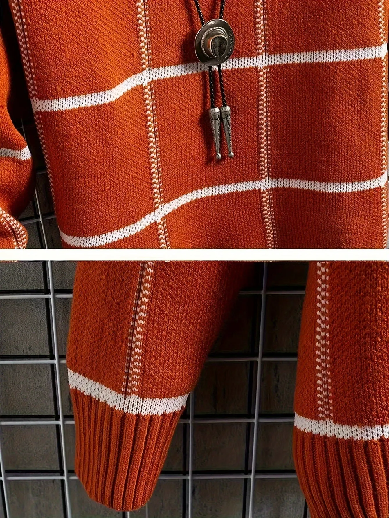 INEVOR | Knitted Mens Sweater with Round Neck