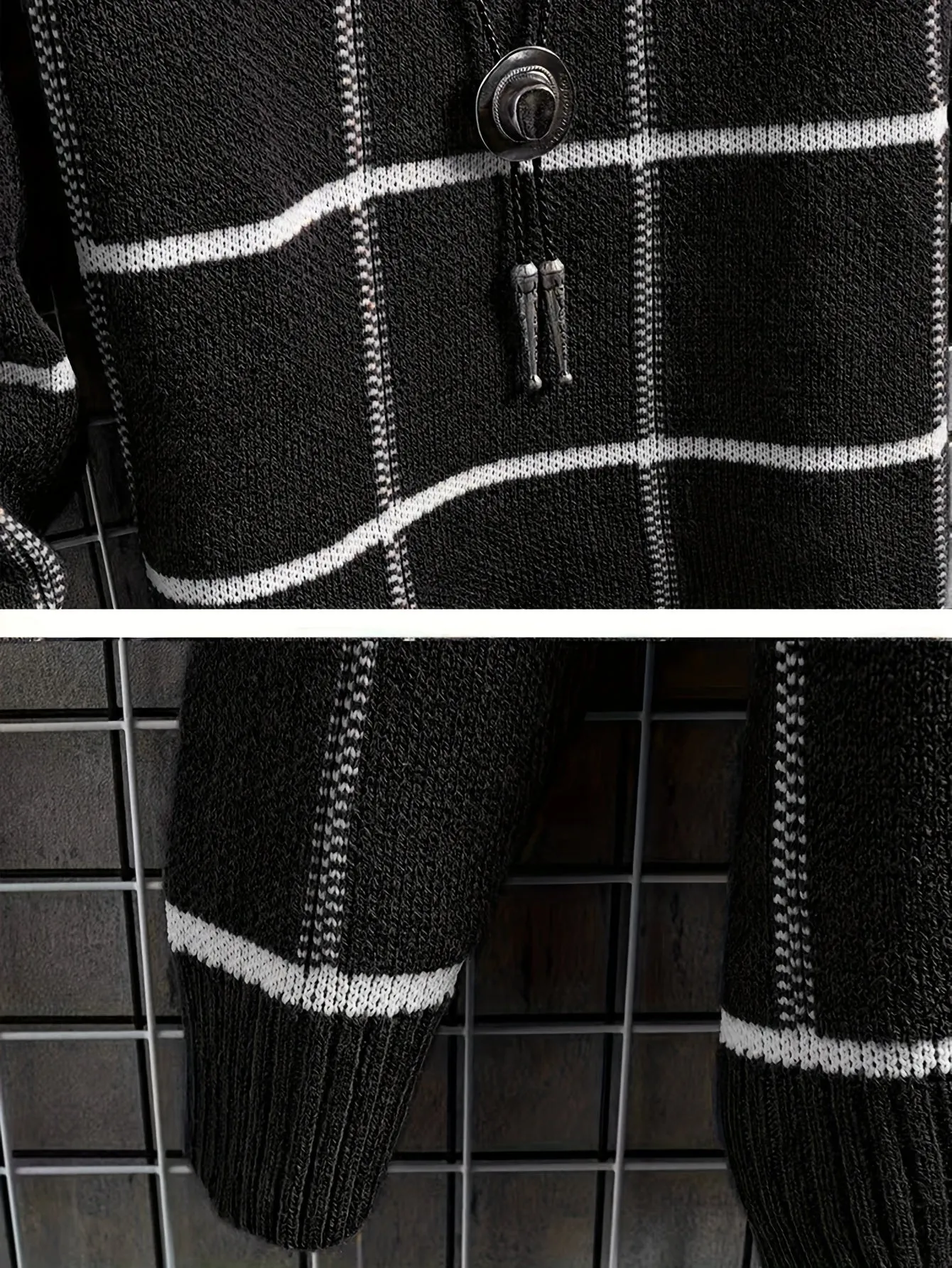 INEVOR | Knitted Mens Sweater with Round Neck