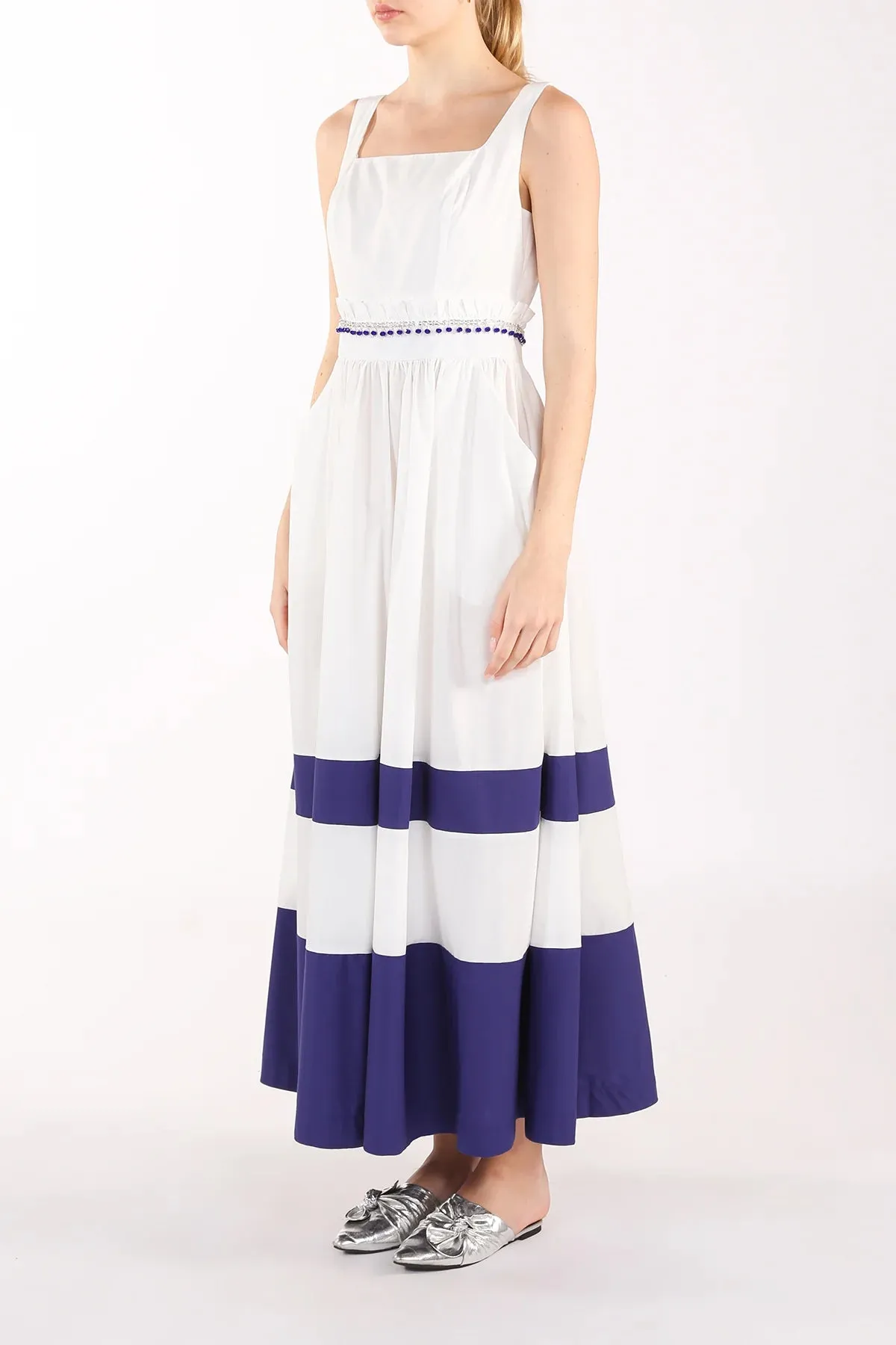 Jamaica Ruffled Colorblock Dress
