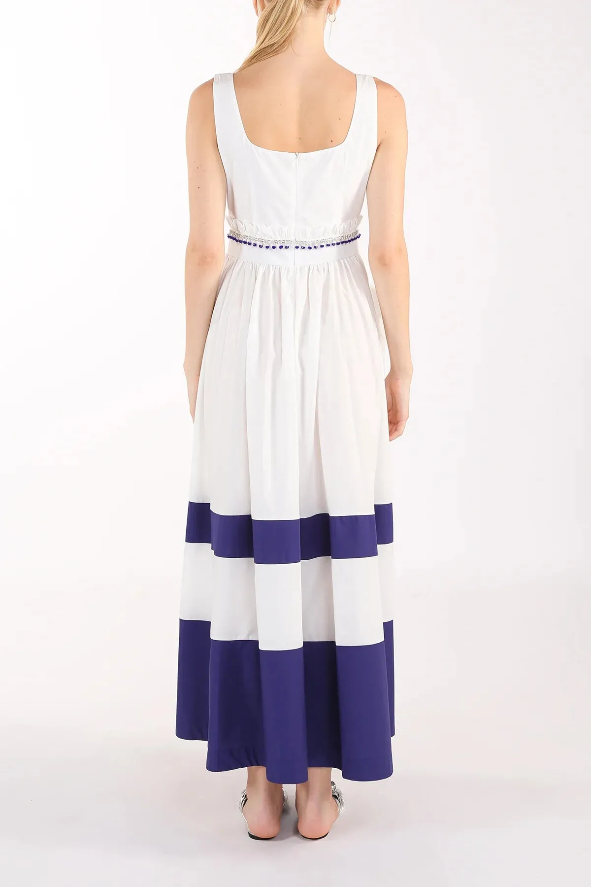 Jamaica Ruffled Colorblock Dress