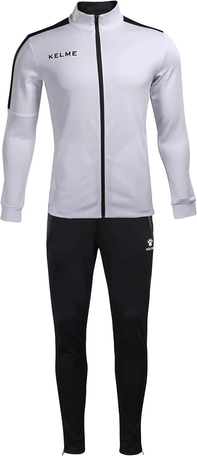 KELME Men's Athletic Tracksuit Long Sleeve Full Zip  Running Sweatsuit Set Unisex 2 Piece Tracksuits Jacket/Jogging pants