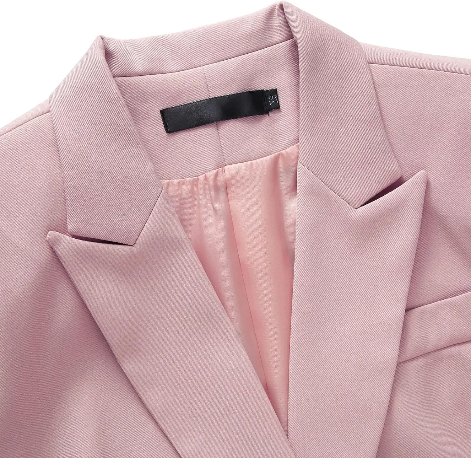 Lamgool Women Suit 2 Pieces Set One Button Lady's Business Formal Peak Lapel Blazer and Pants for Work