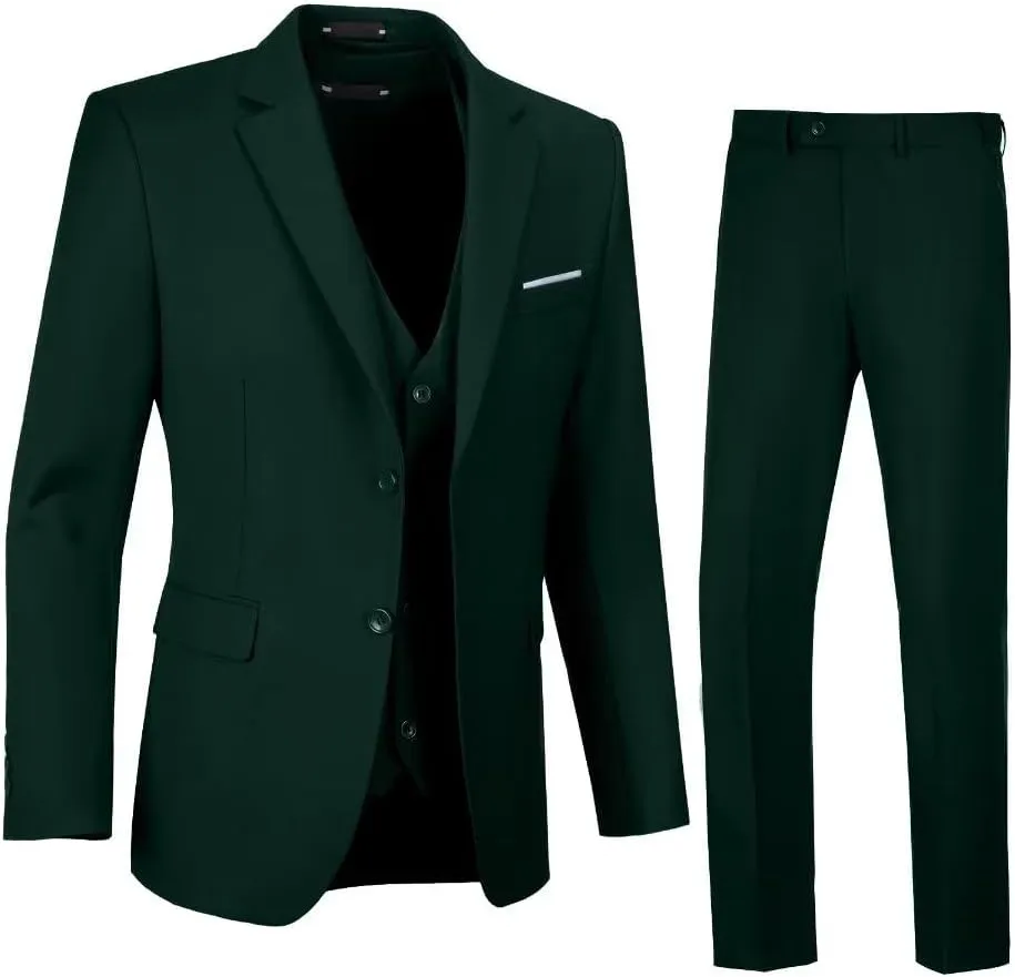 Men's Suits Tuxedo Suit Outfits for Men 3 Pieces Mens Wedding Business Formal Suit Set Jacket Vest Pants