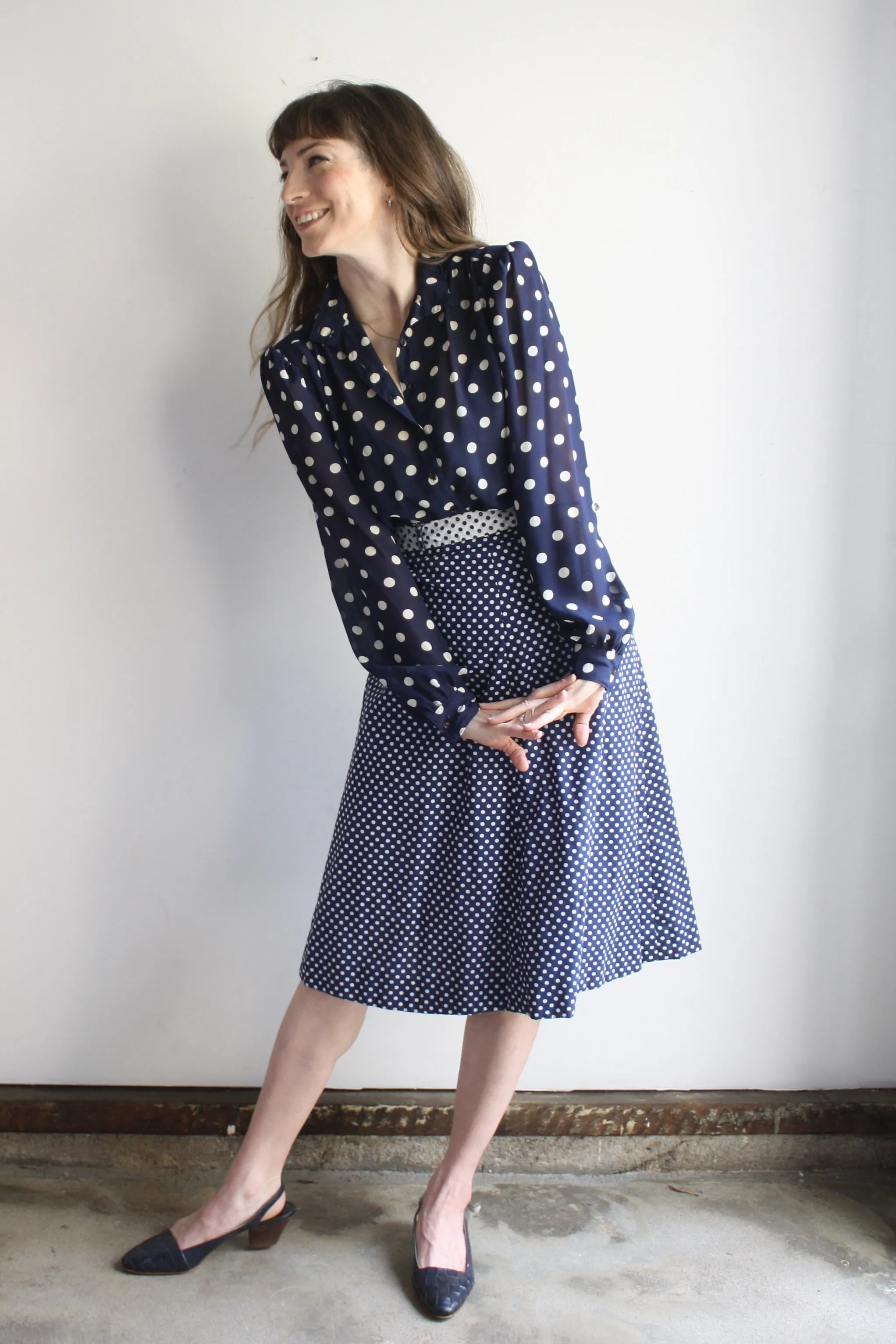 Mixed Polka Dot Skirt