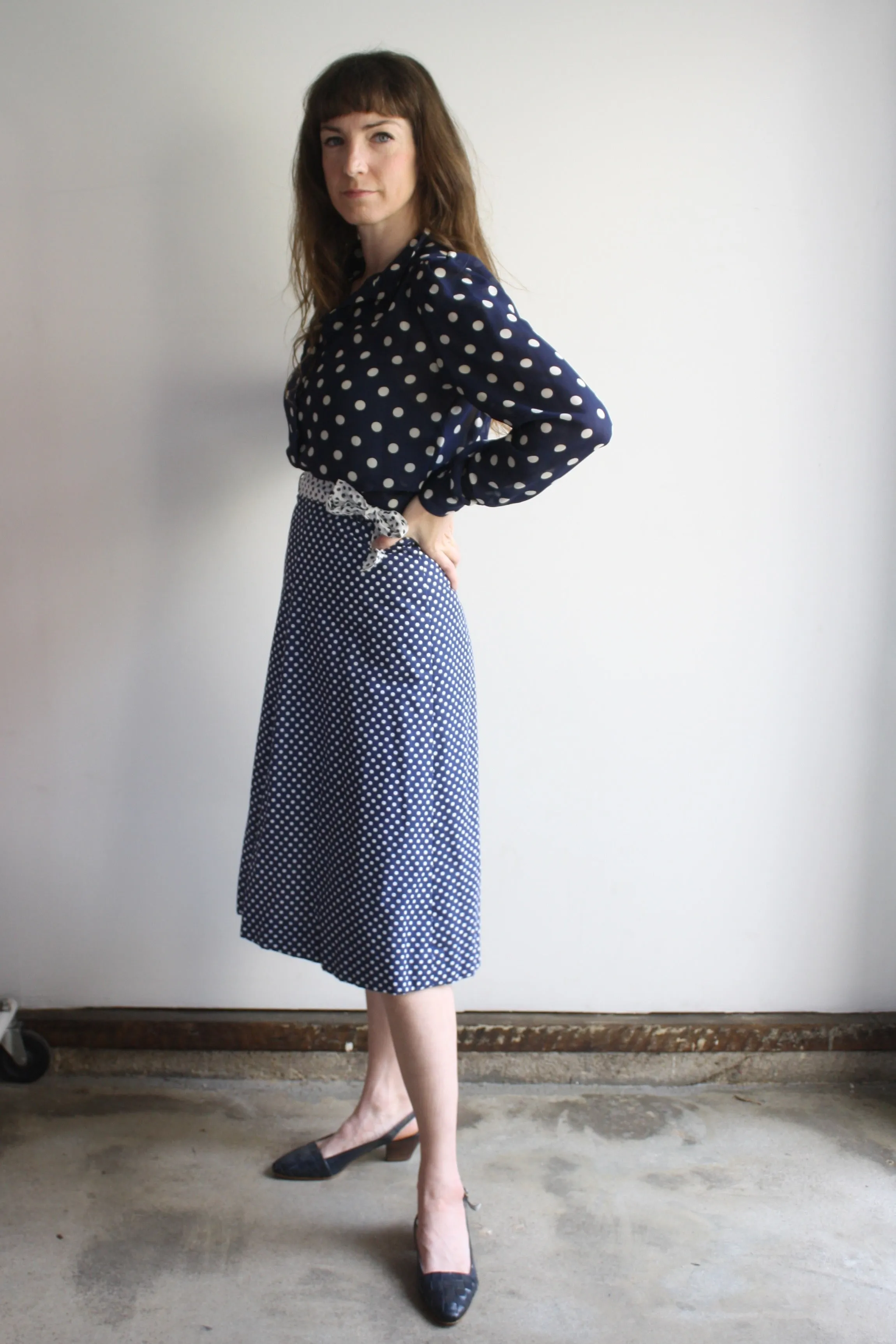 Mixed Polka Dot Skirt