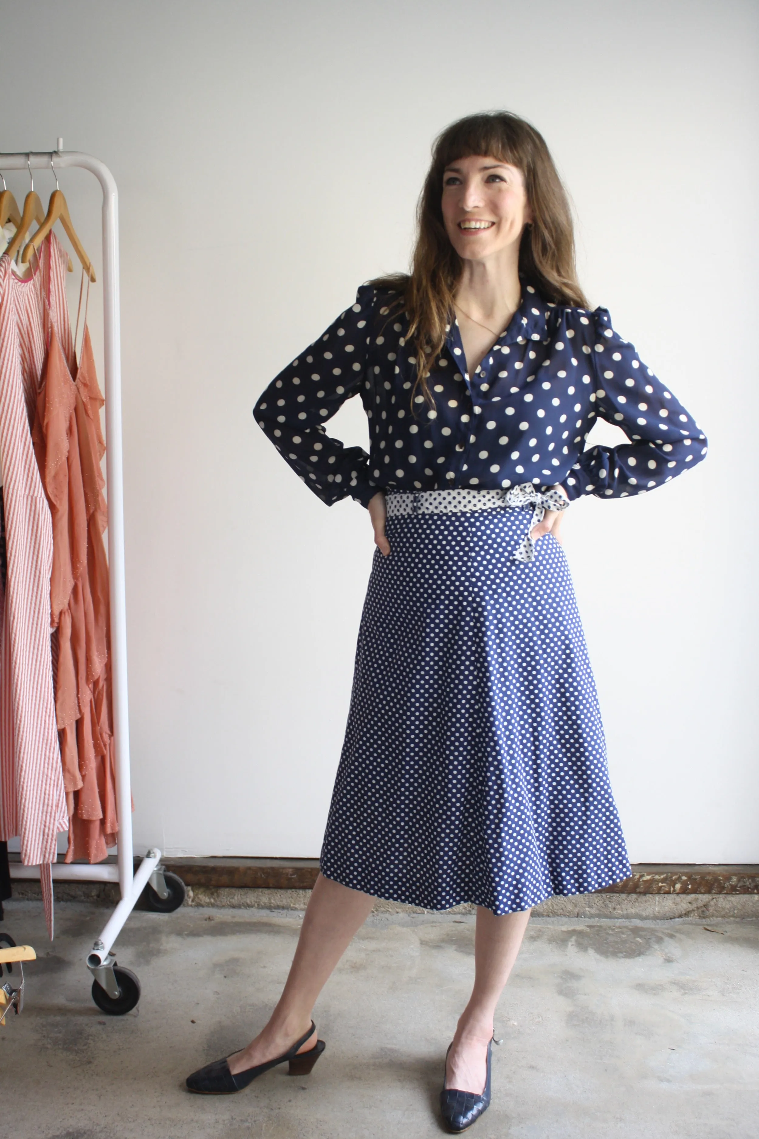 Mixed Polka Dot Skirt