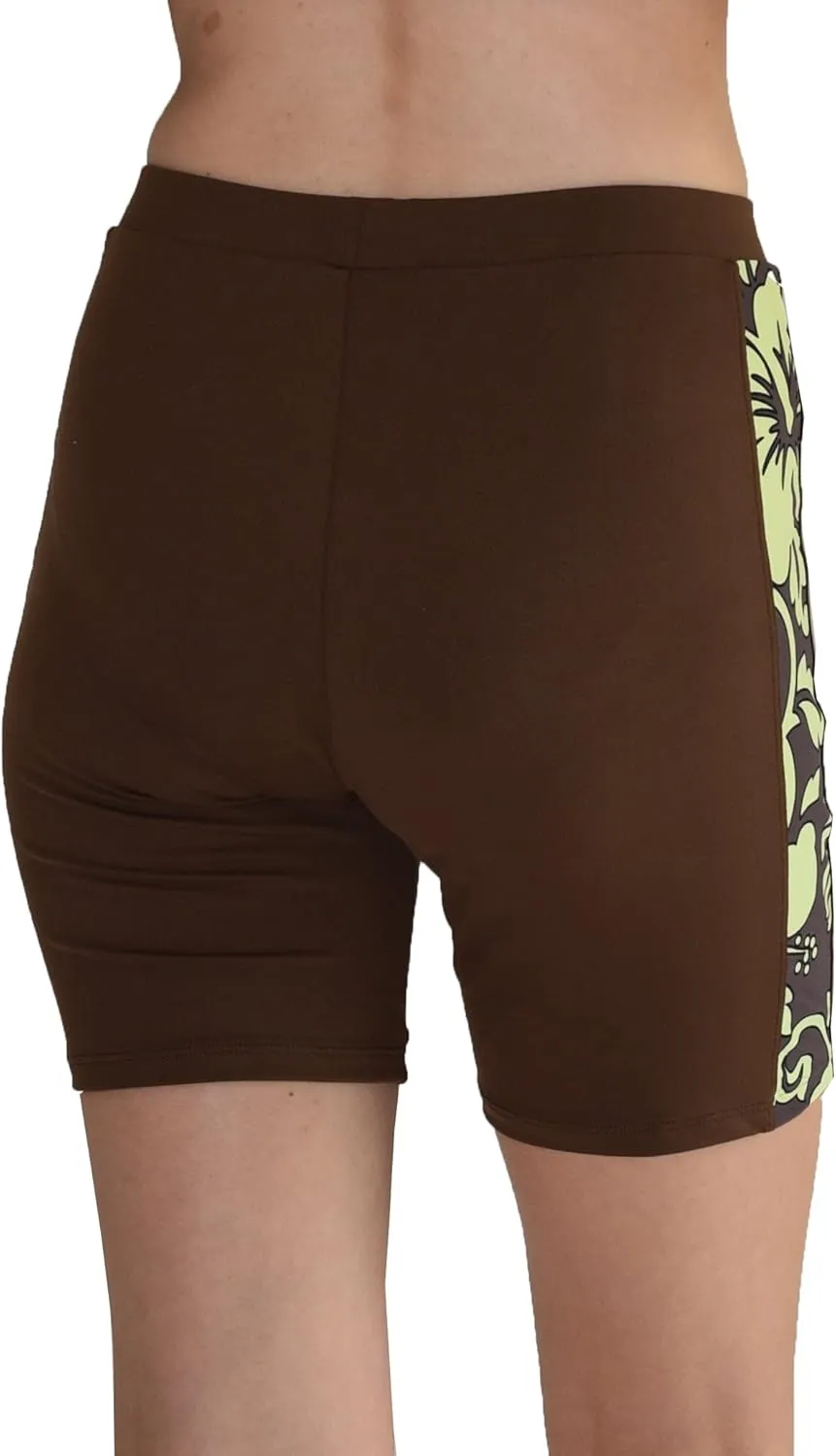 Private Island Women UPF 50  Skinny Beach Board Shorts Swimsuit Hot Pants Bathing Swim Rash Guard Bottom (YSP)