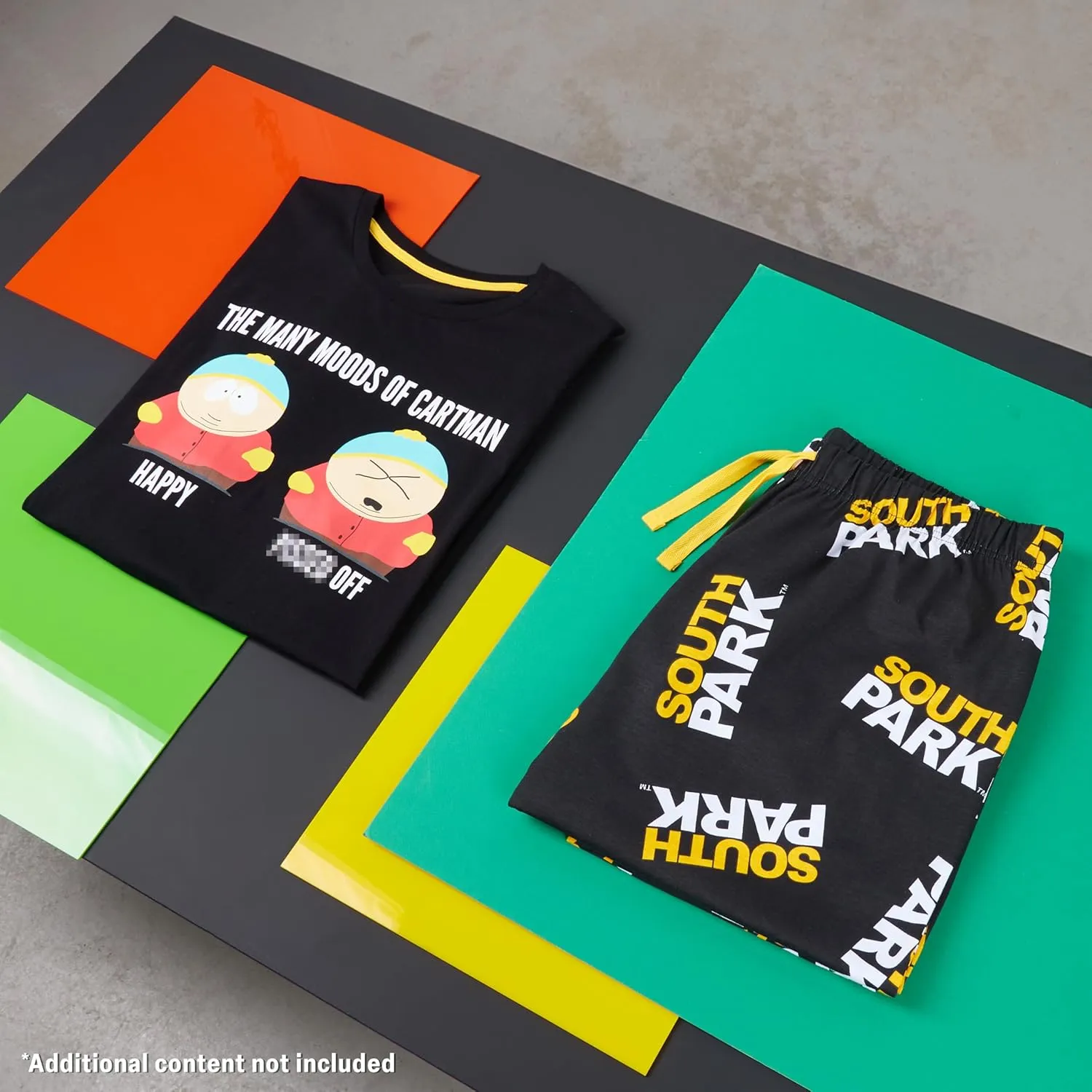 South Park Pajamas for Teens Men T Shirt Long Pants PJs Set Funny Loungewear Gifts