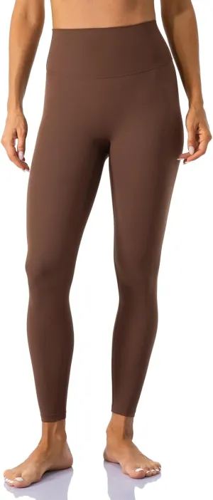 Ukaste Women's Petite Studio Essential 7/8 Length Yoga Leggings 23" - High Waisted Workout Active Tights Ankle Pants