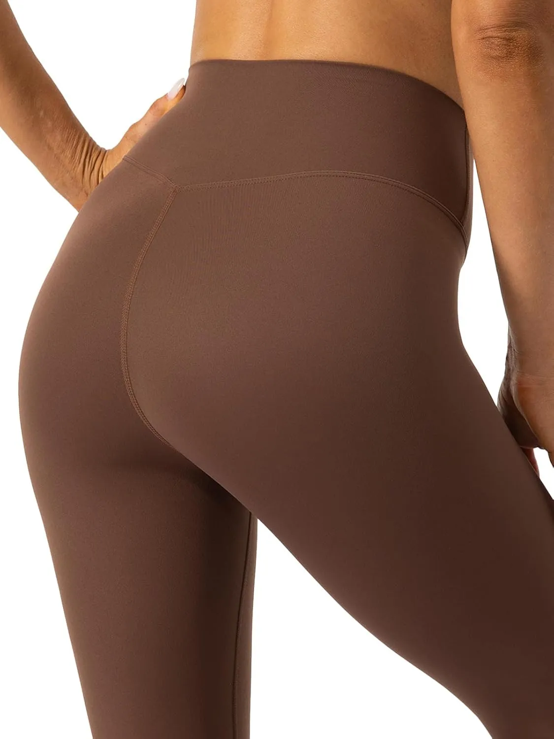 Ukaste Women's Petite Studio Essential 7/8 Length Yoga Leggings 23" - High Waisted Workout Active Tights Ankle Pants