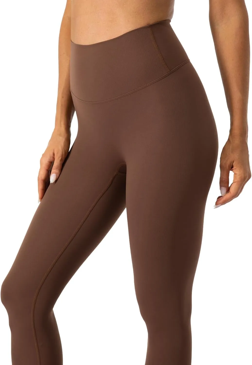 Ukaste Women's Petite Studio Essential 7/8 Length Yoga Leggings 23" - High Waisted Workout Active Tights Ankle Pants