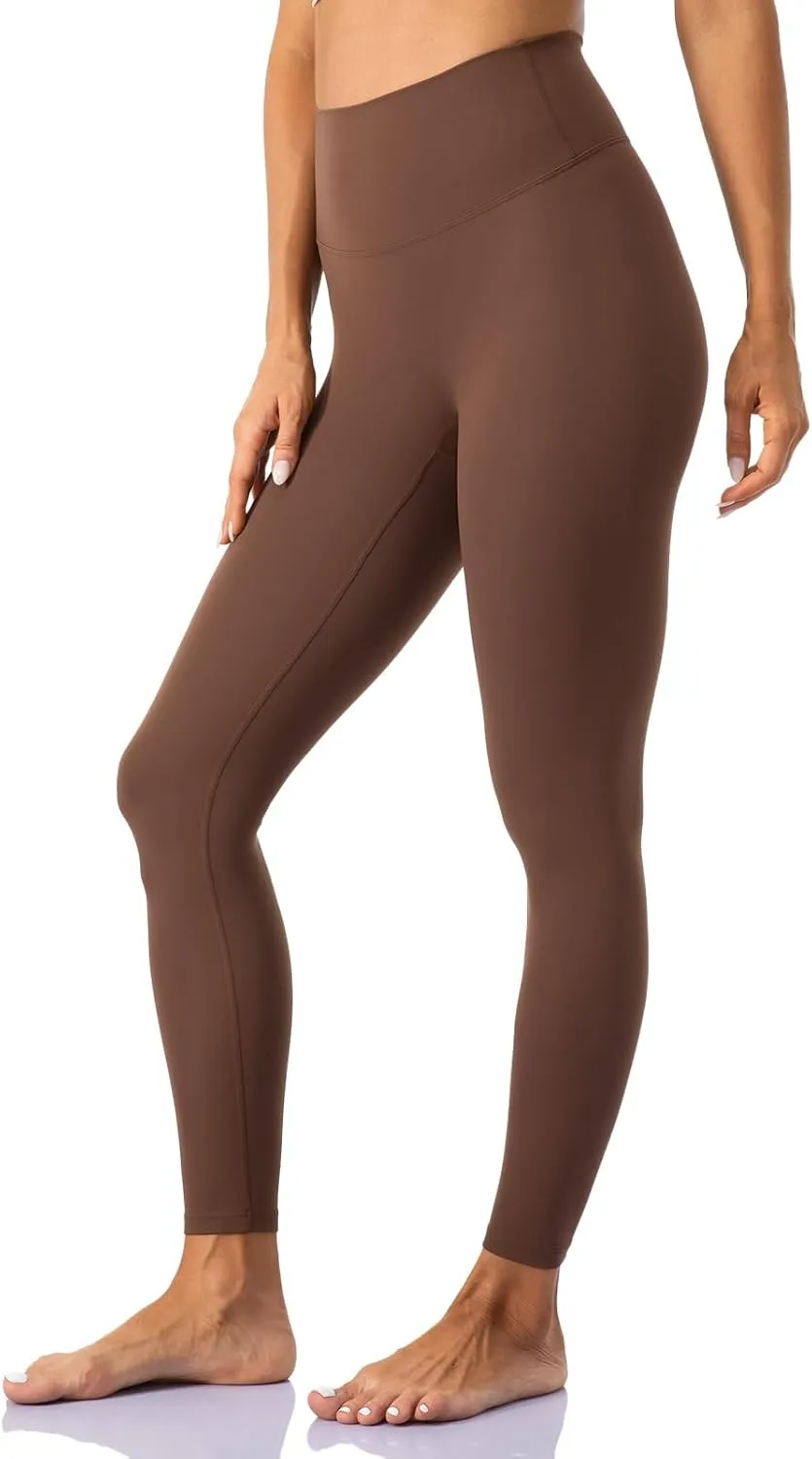 Ukaste Women's Petite Studio Essential 7/8 Length Yoga Leggings 23" - High Waisted Workout Active Tights Ankle Pants