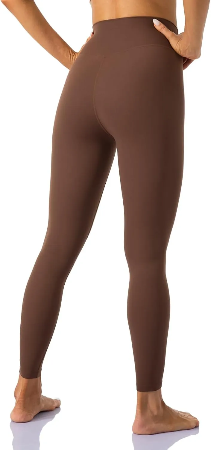 Ukaste Women's Petite Studio Essential 7/8 Length Yoga Leggings 23" - High Waisted Workout Active Tights Ankle Pants